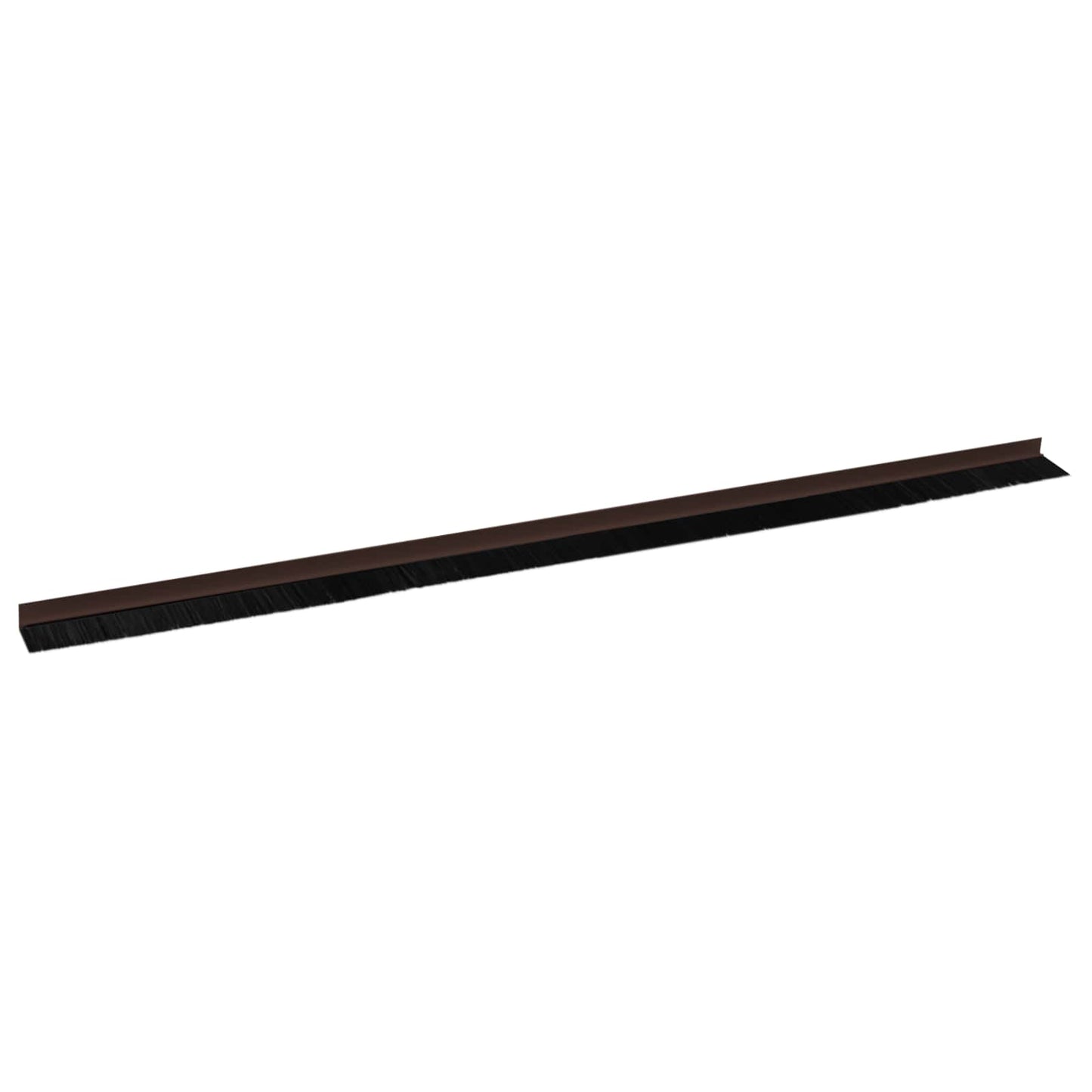 Selbstklebende Türbürstendichtungen 12 Stk. Braun 100 cm