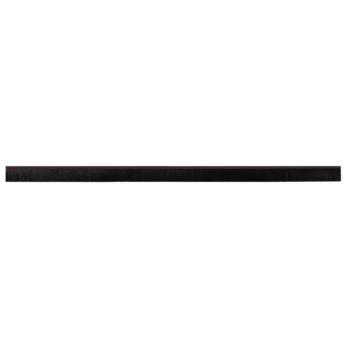 Selbstklebende Türbürstendichtungen 12 Stk. Braun 100 cm