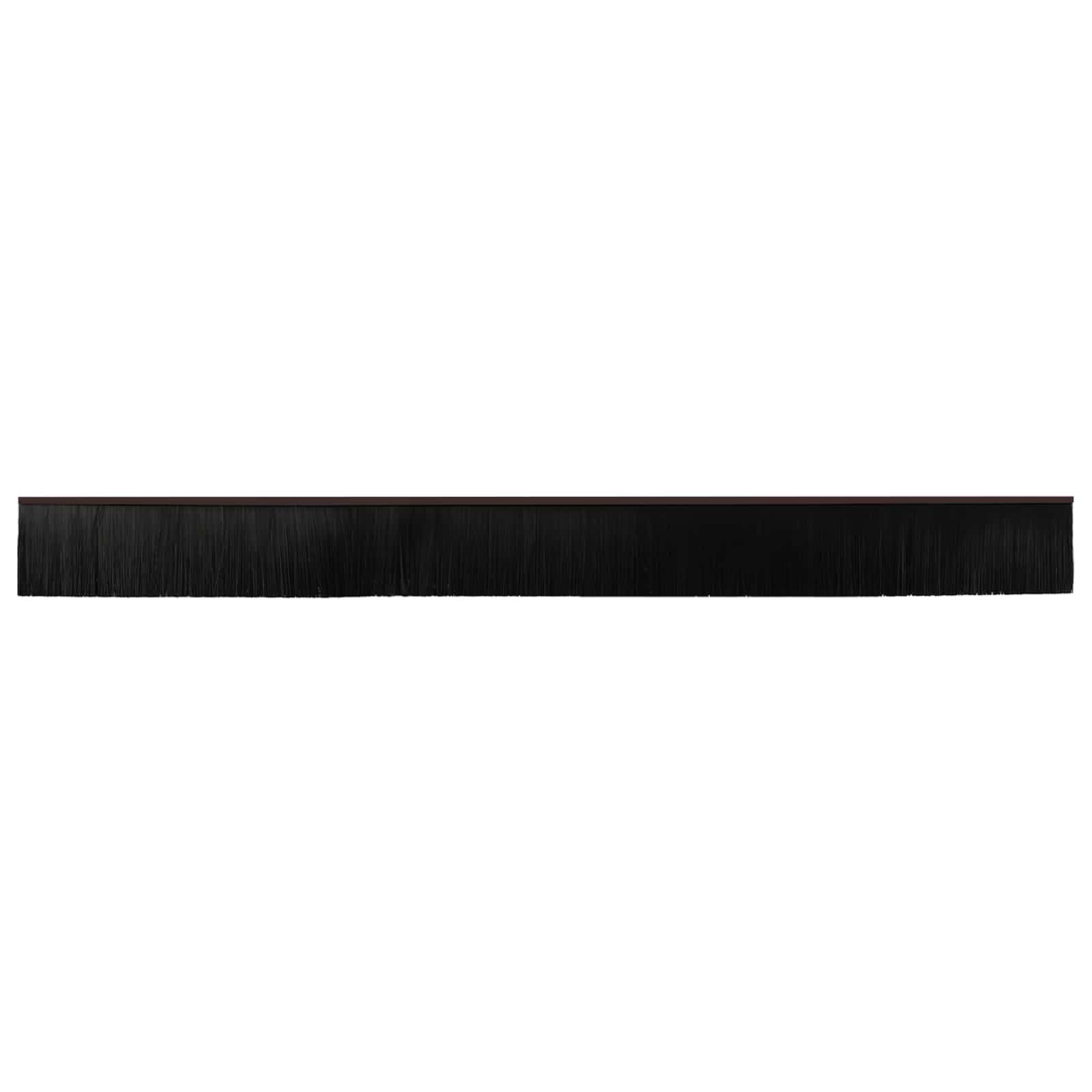 Selbstklebende Türbürstendichtungen 12 Stk. Braun 100 cm