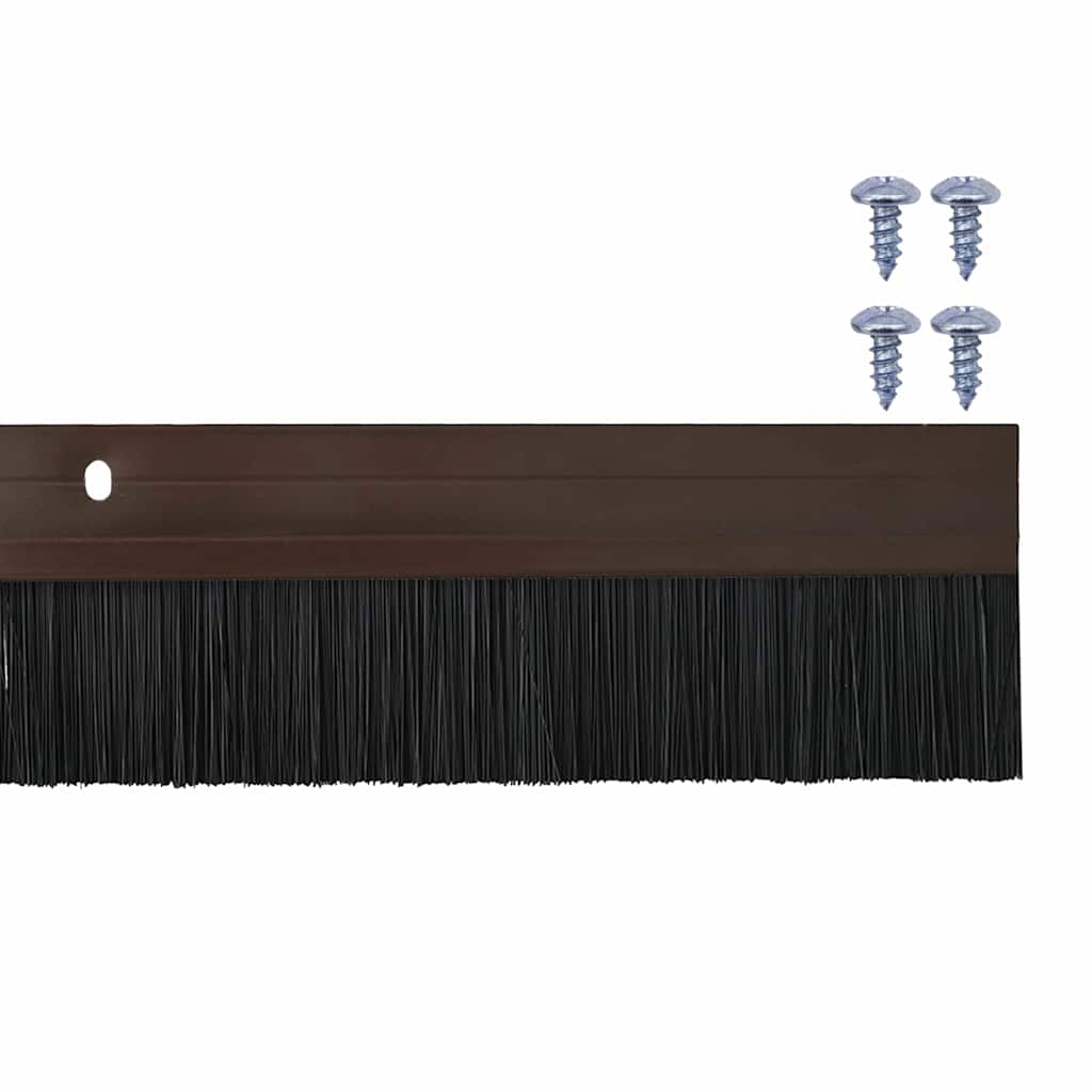 Aufsteck Türbürstendichtungen 2 Stk. 100 cm Aluminiumlegierung