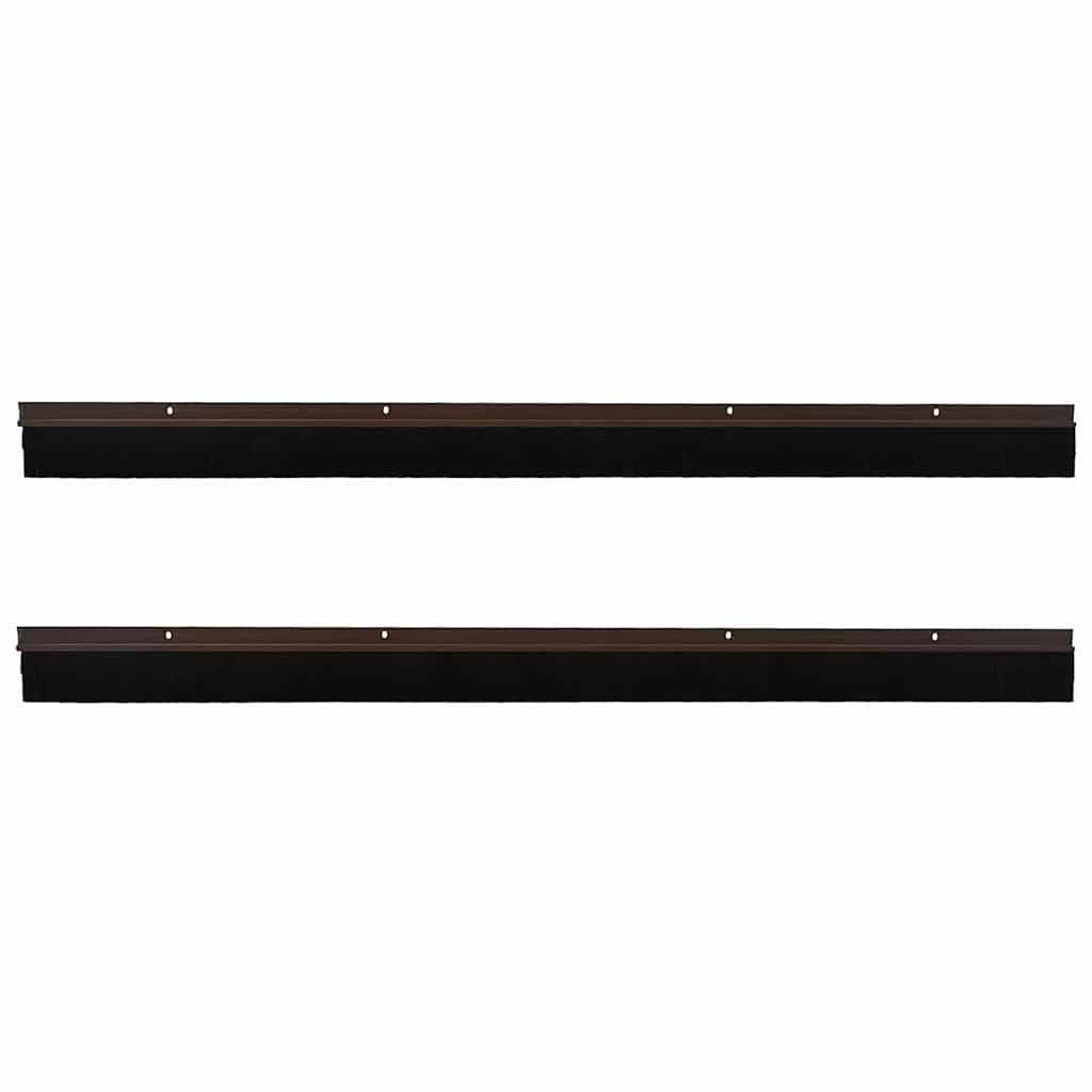 Aufsteck Türbürstendichtungen 2 Stk. 100 cm Aluminiumlegierung