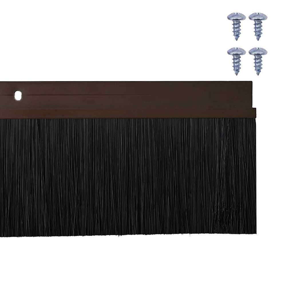 Aufsteck Türbürstendichtungen 2 Stk. 100 cm Aluminiumlegierung