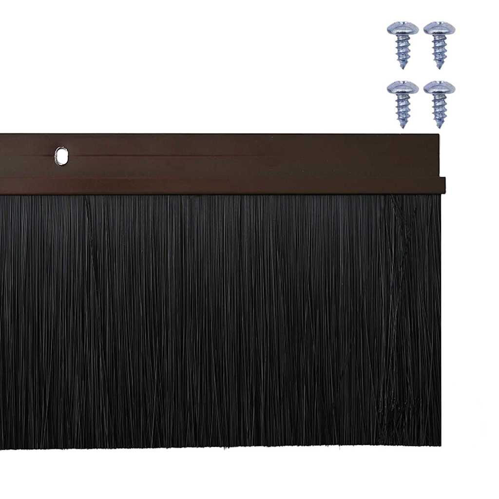 Aufsteck Türbürstendichtungen 6 Stk. 100 cm Aluminiumlegierung