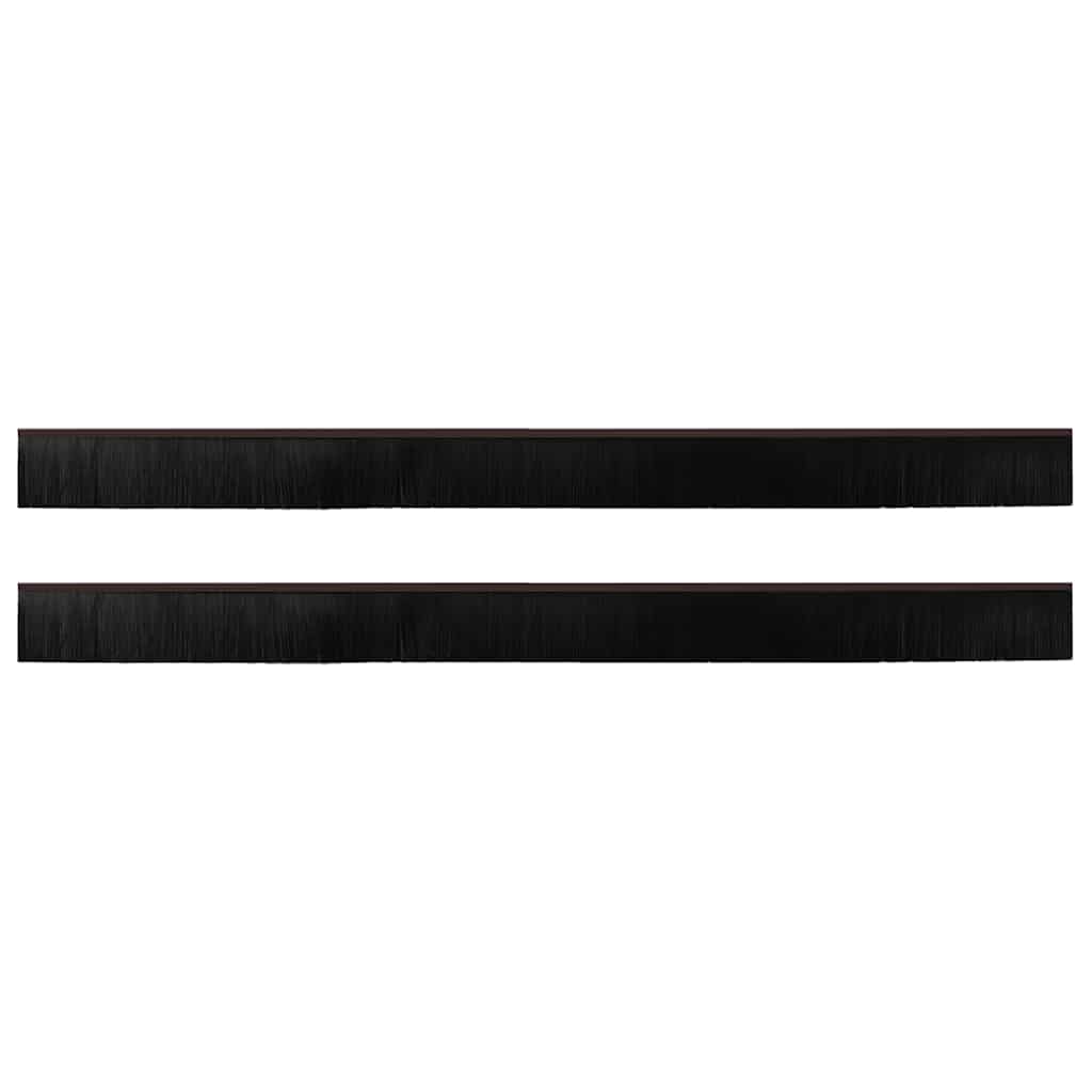 Aufsteck Türbürstendichtungen 2 Stk. 100 cm Aluminiumlegierung