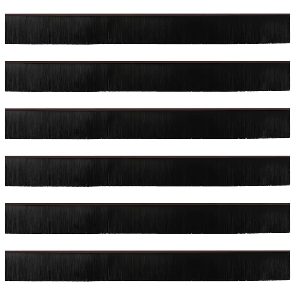 Aufsteck Türbürstendichtungen 6 stk. 100 cm Aluminiumlegierung