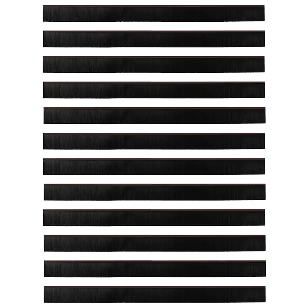 Aufsteck Türbürstendichtungen 12 Stk. 100 cm Aluminiumlegierung