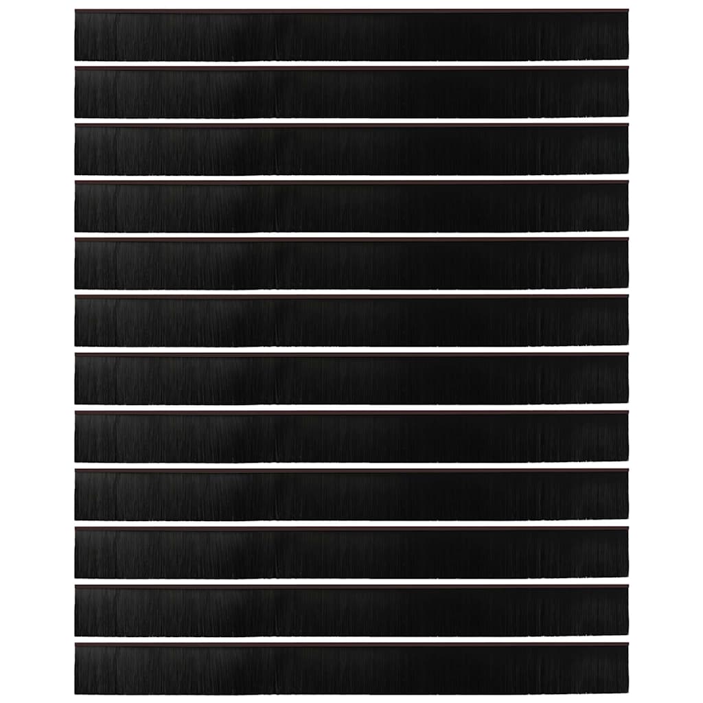 Aufsteck Türbürstendichtungen 12 stk. 100 cm Aluminiumlegierung