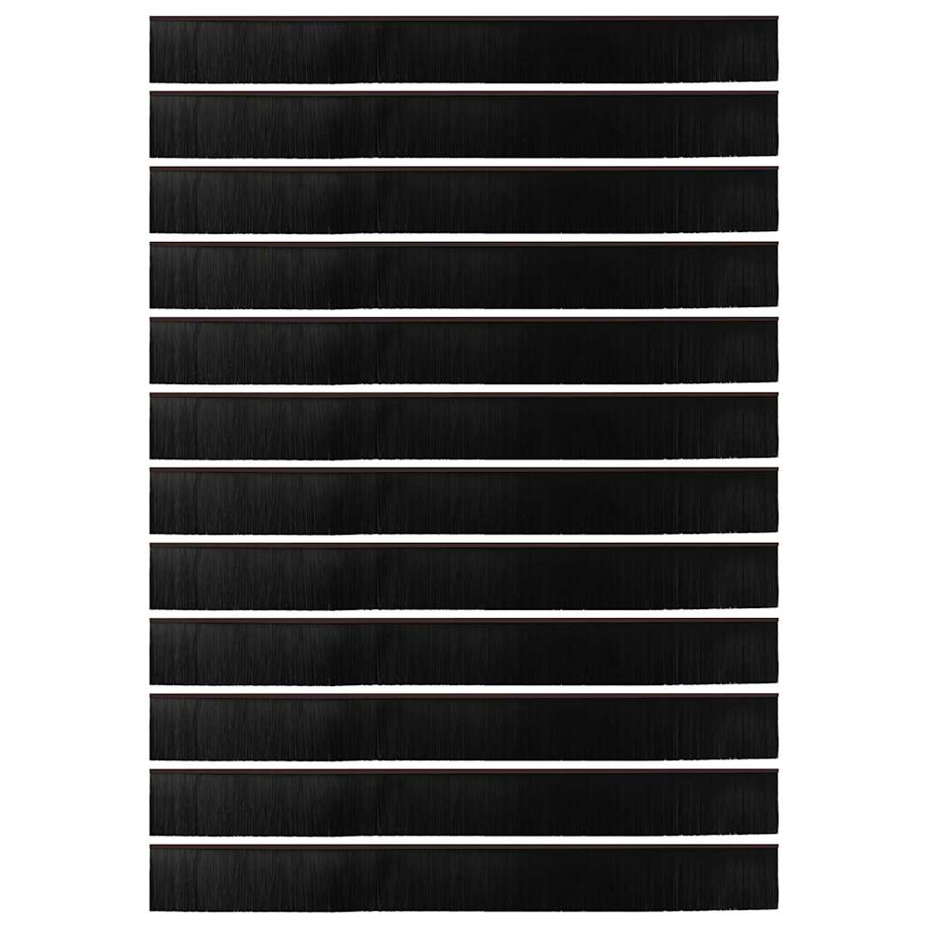 Aufsteck Türbürstendichtungen 12 Stk. 100 cm Aluminiumlegierung