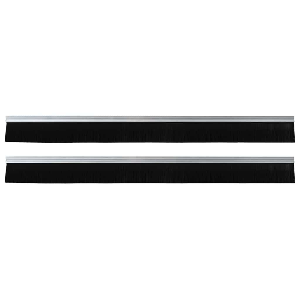 Self-adhesive Door Brush Seals 2 Stk. 100 cm Aluminiumlegierung
