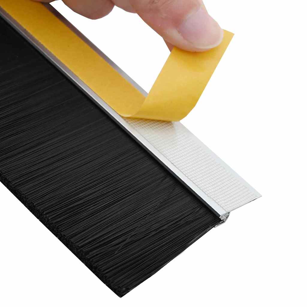 Self-adhesive Door Brush Seals 2 Stk. 100 cm Aluminiumlegierung