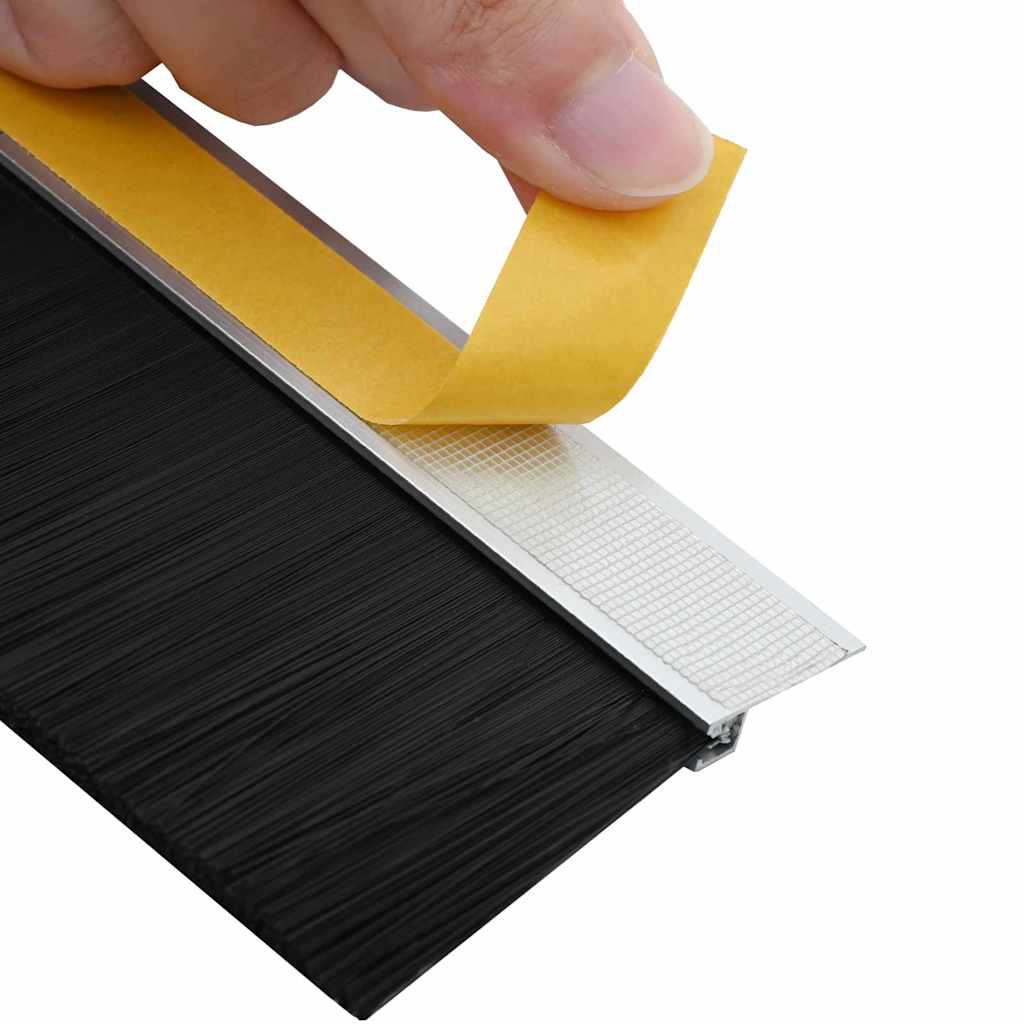 Self-adhesive Door Brush Seals 6 Stk. 100 cm Aluminiumlegierung