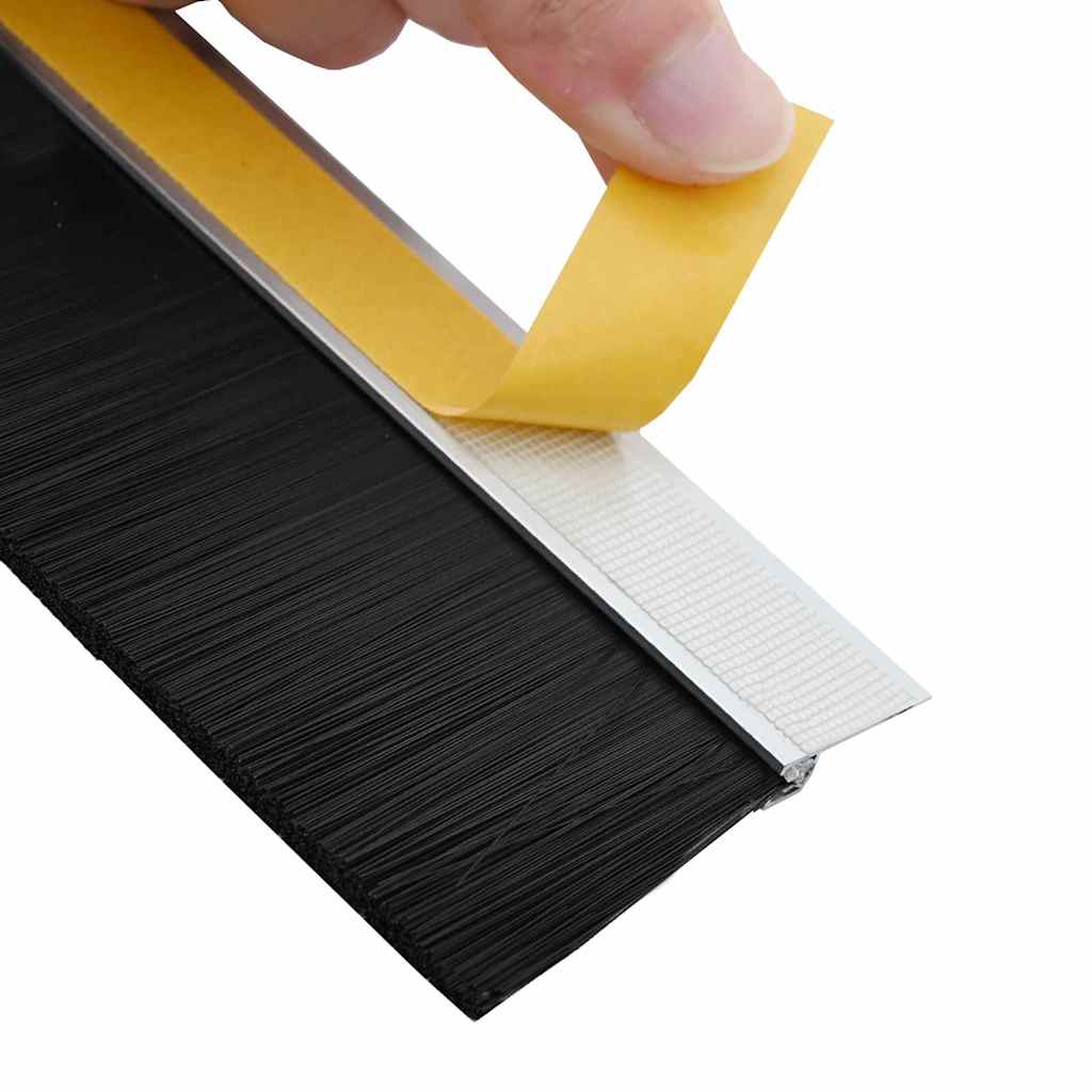 Self-adhesive Door Brush Seals 6 Stk. 100 cm Aluminiumlegierung