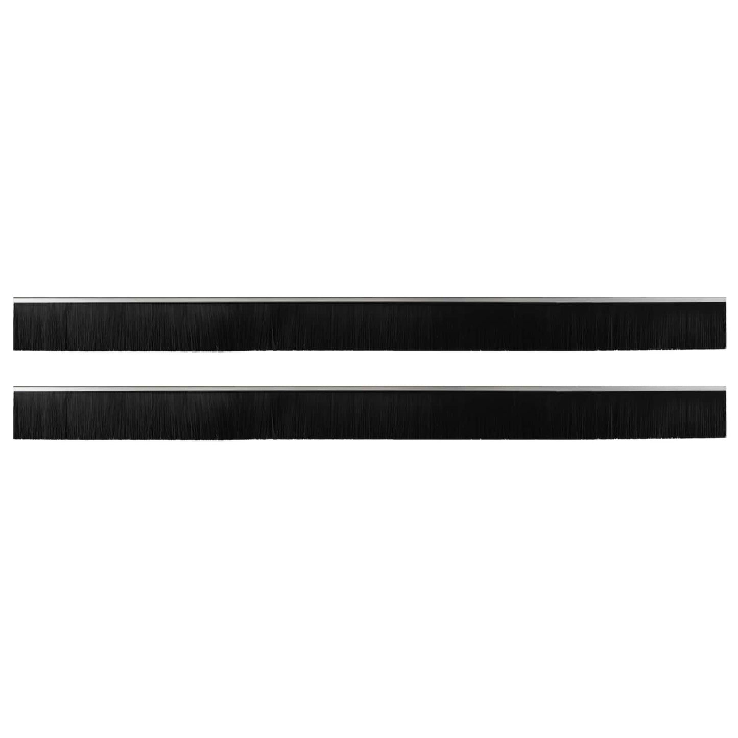 Selbstklebende Türbürstendichtungen 2 Stk. Silber 100 cm