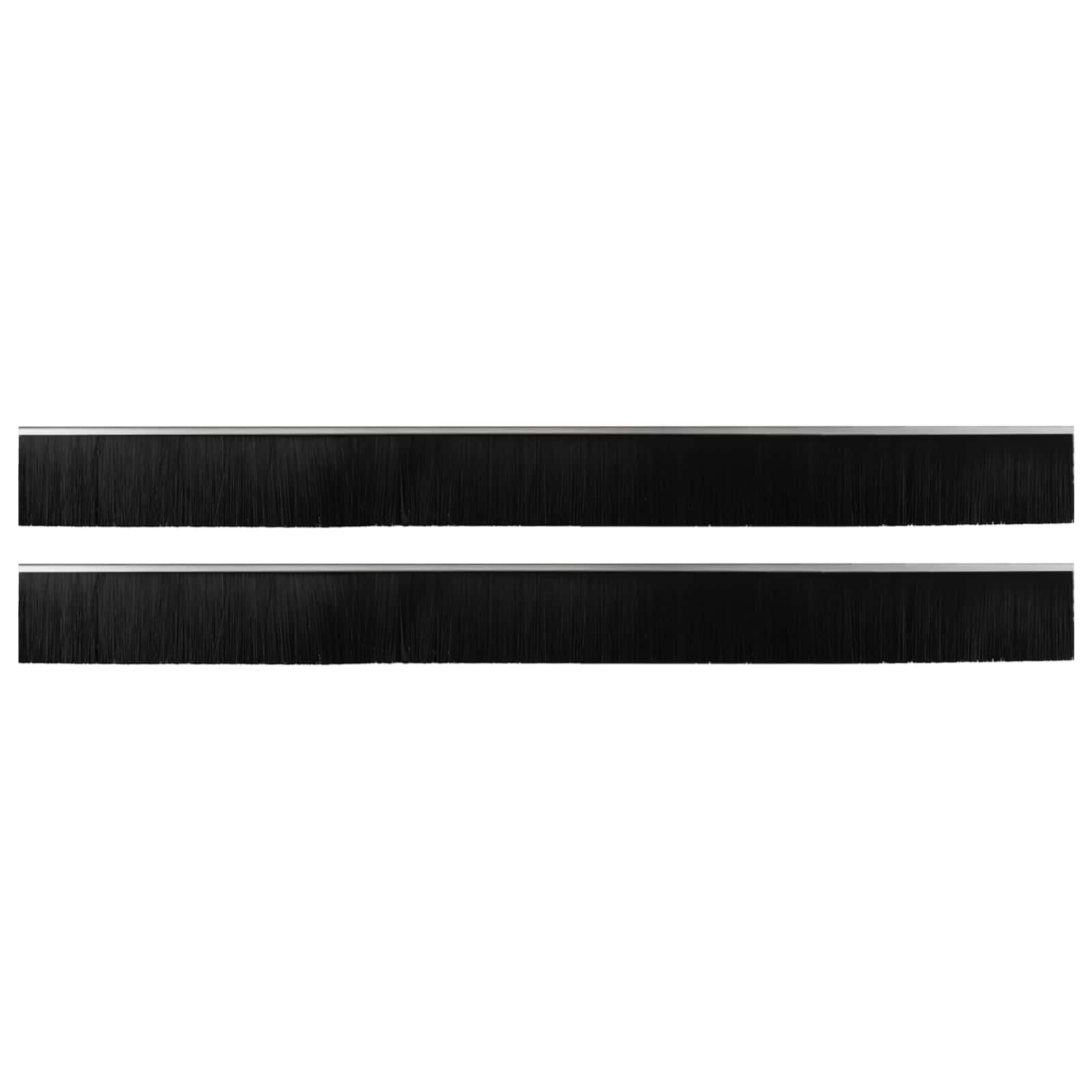 Selbstklebende Türbürstendichtungen 2 Stk. Silber 100 cm