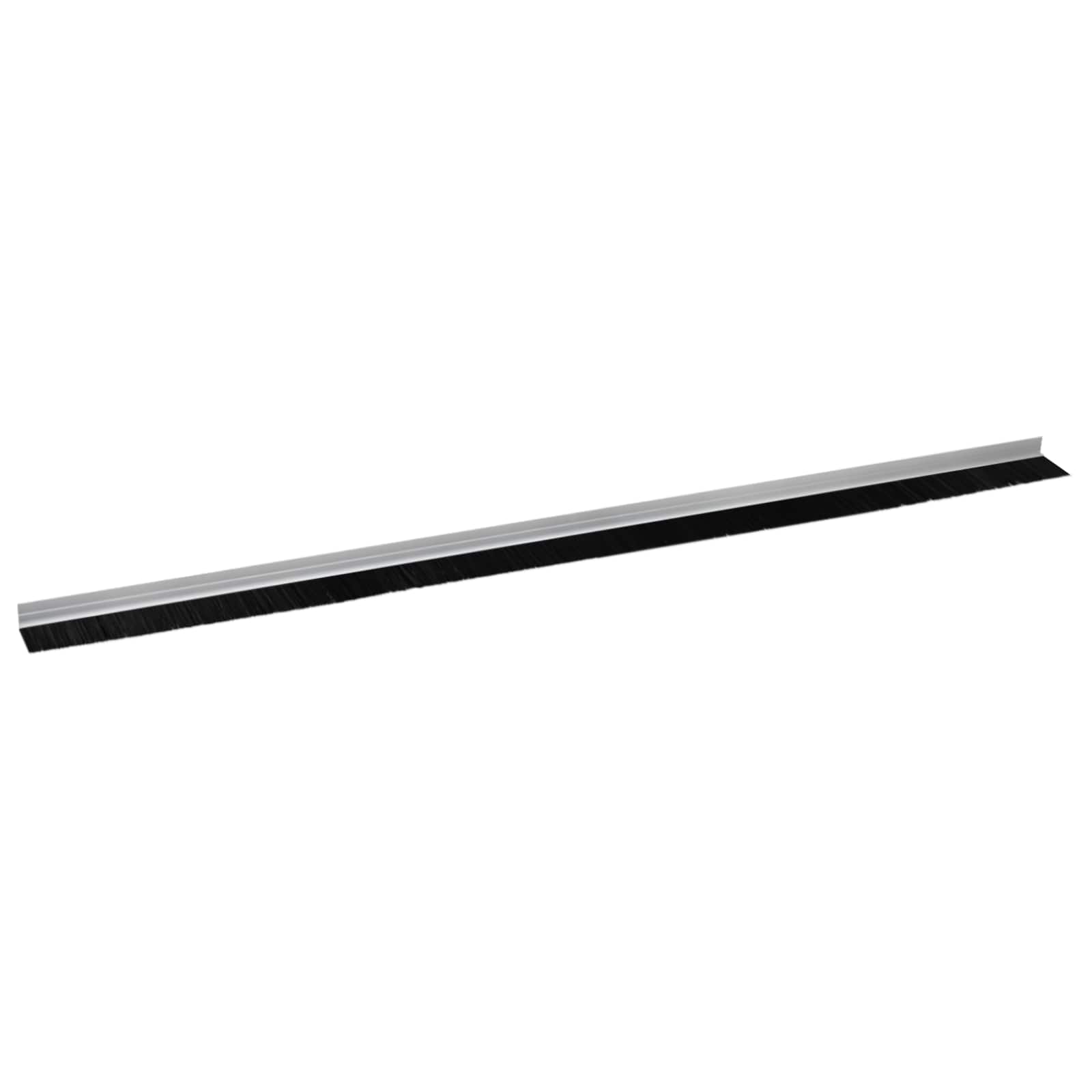 Selbstklebende Türbürstendichtungen 6 Stk. Silber 100 cm