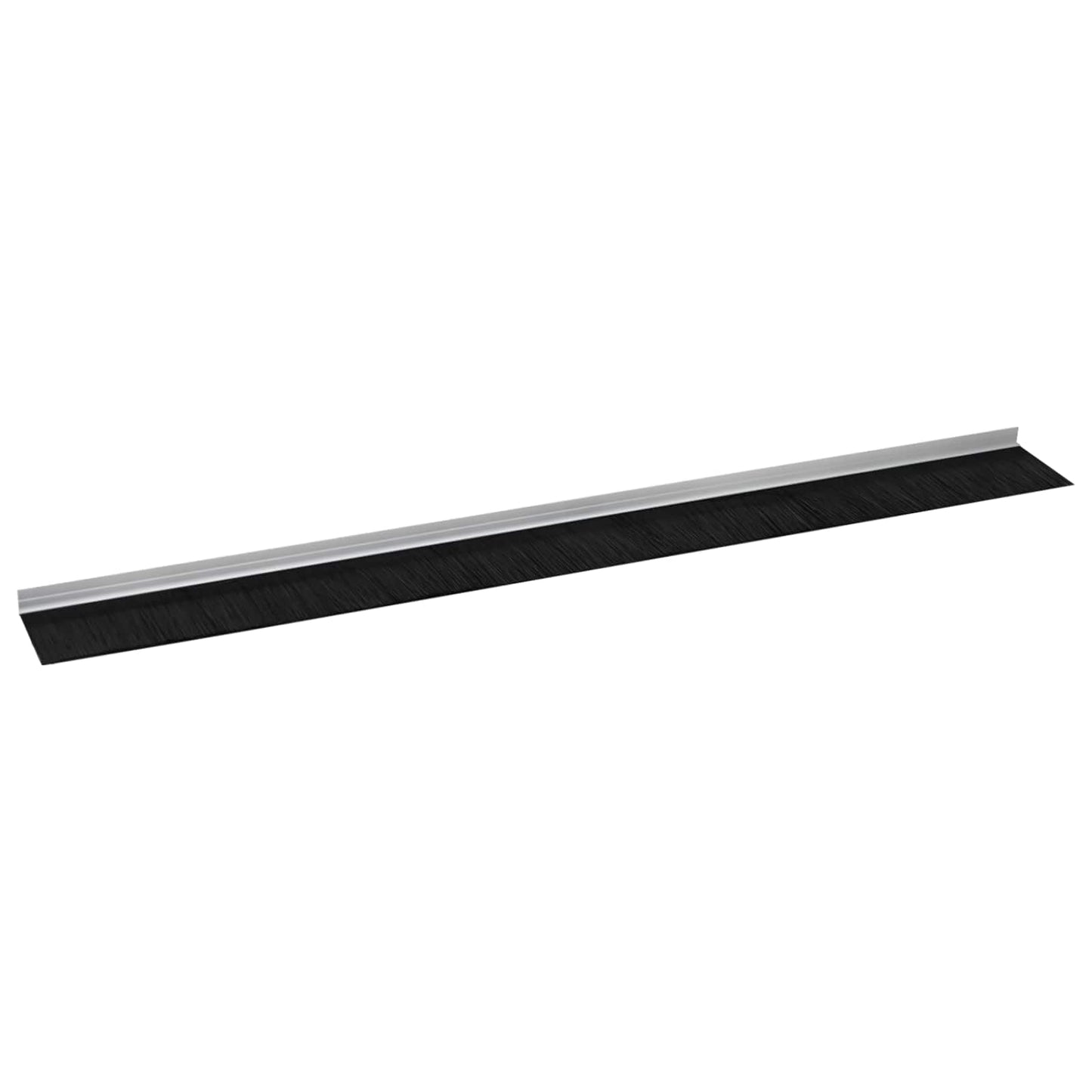Selbstklebende Türbürstendichtungen 6 Stk. Silber 100 cm