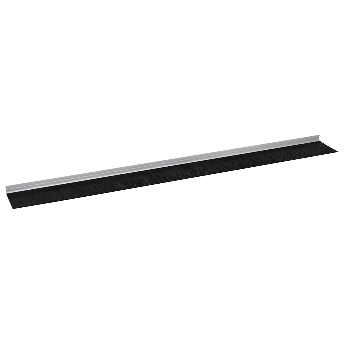 Selbstklebende Türbürstendichtungen 12 Stk. Silber 100 cm