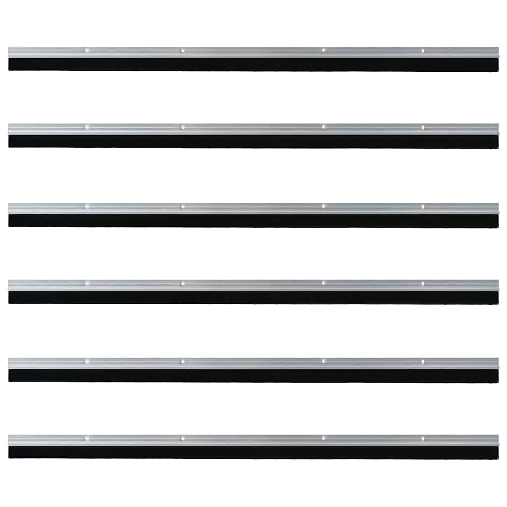 Aufsteck Türbürstendichtungen 6 Stk. 100 cm Aluminiumlegierung