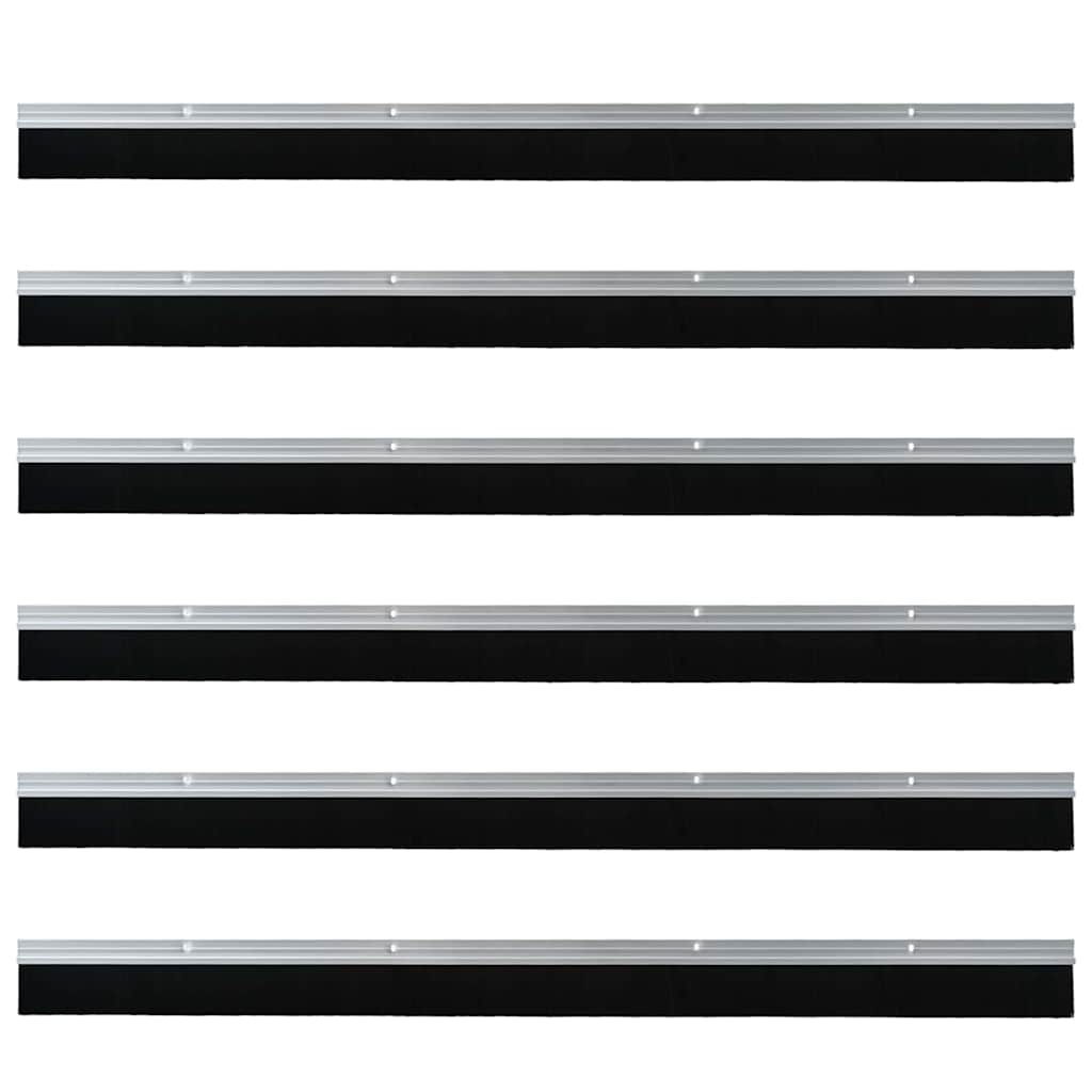 Aufsteck Türbürstendichtungen 6 Stk. 100 cm Aluminiumlegierung