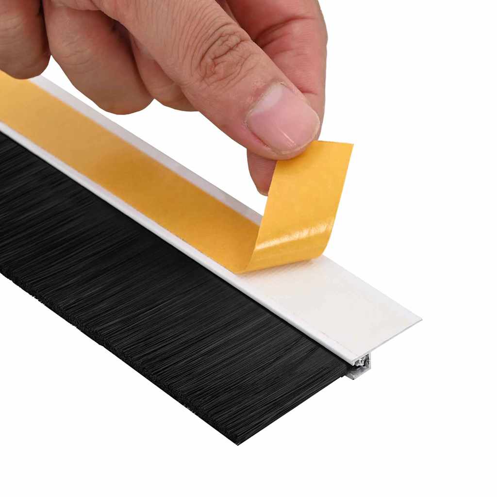 Self-adhesive Door Brush Seals 2 Stk. 100 cm Aluminiumlegierung