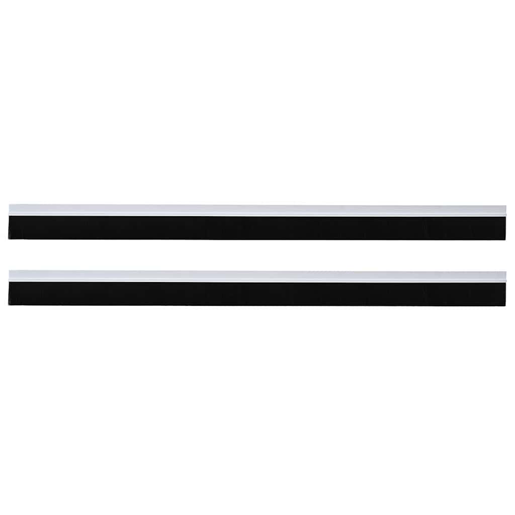 Self-adhesive Door Brush Seals 2 stk. 100 cm Aluminiumlegierung