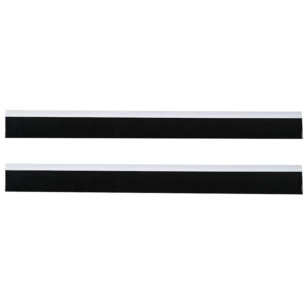 Self-adhesive Door Brush Seals 2 stk. 100 cm Aluminiumlegierung