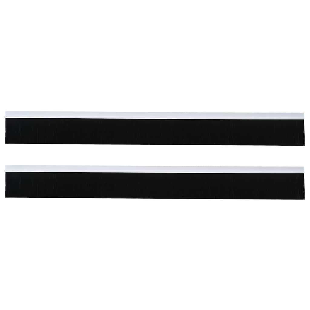 Self-adhesive Door Brush Seals 2 Stk. 100 cm Aluminiumlegierung