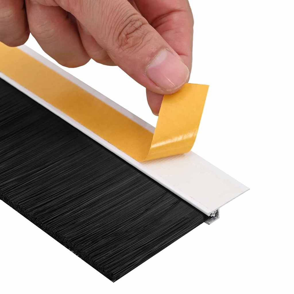 Self-adhesive Door Brush Seals 6 Stk. 100 cm Aluminiumlegierung