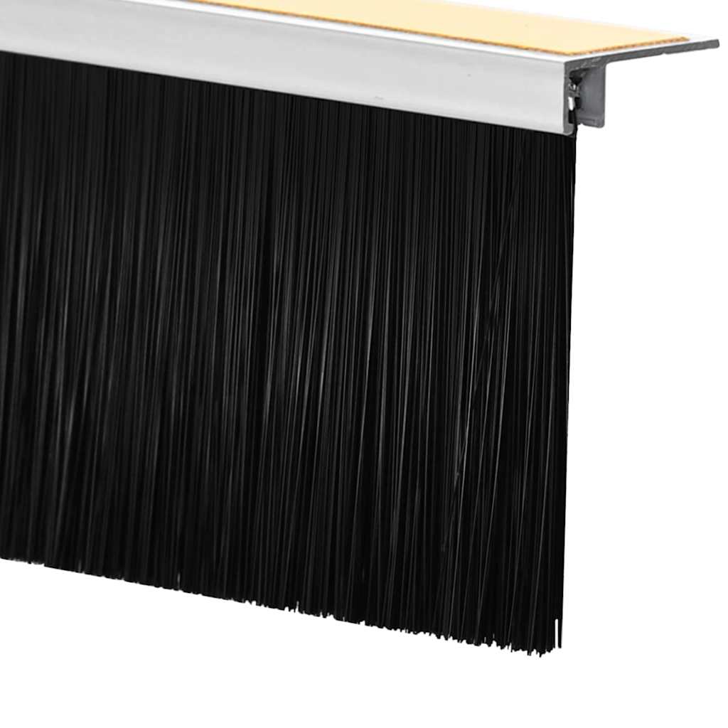 Selbstklebende Türbürstendichtungen 2 Stk. Weiß 100 cm