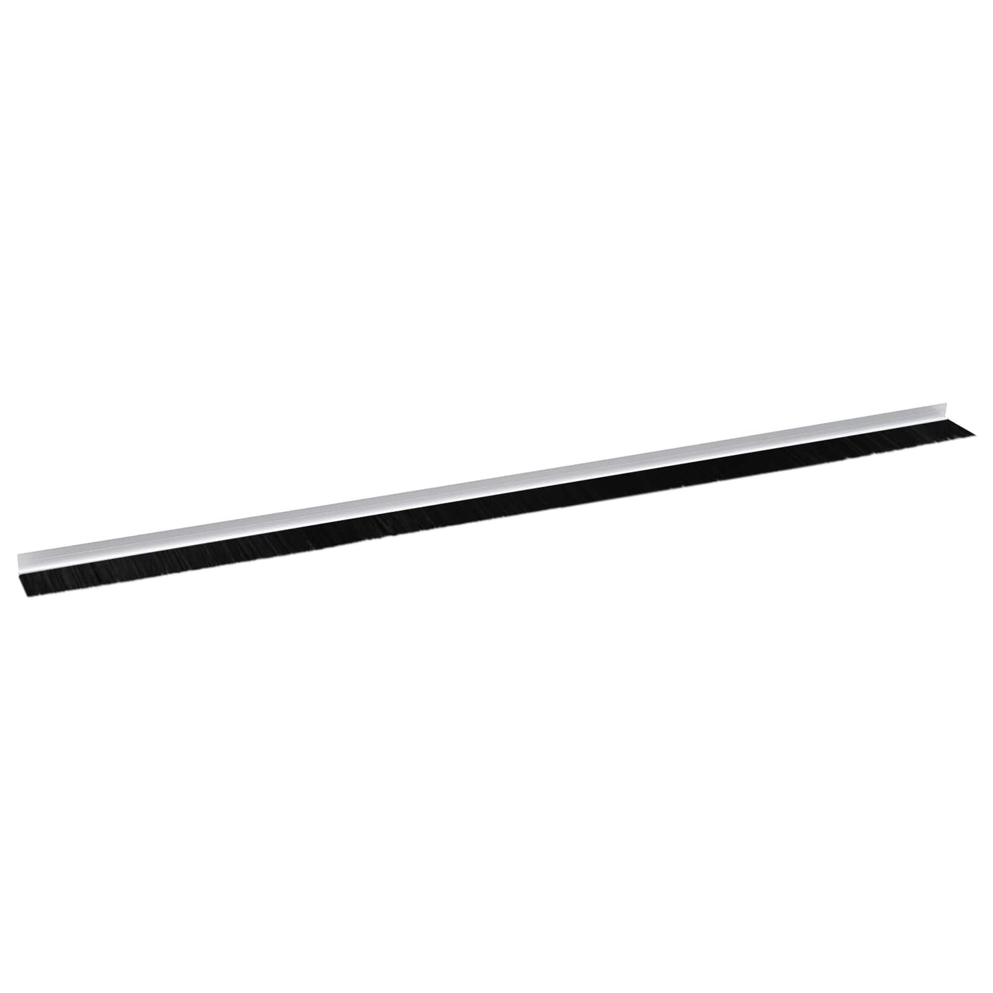 Selbstklebende Türbürstendichtungen 2 Stk. Weiß 100 cm