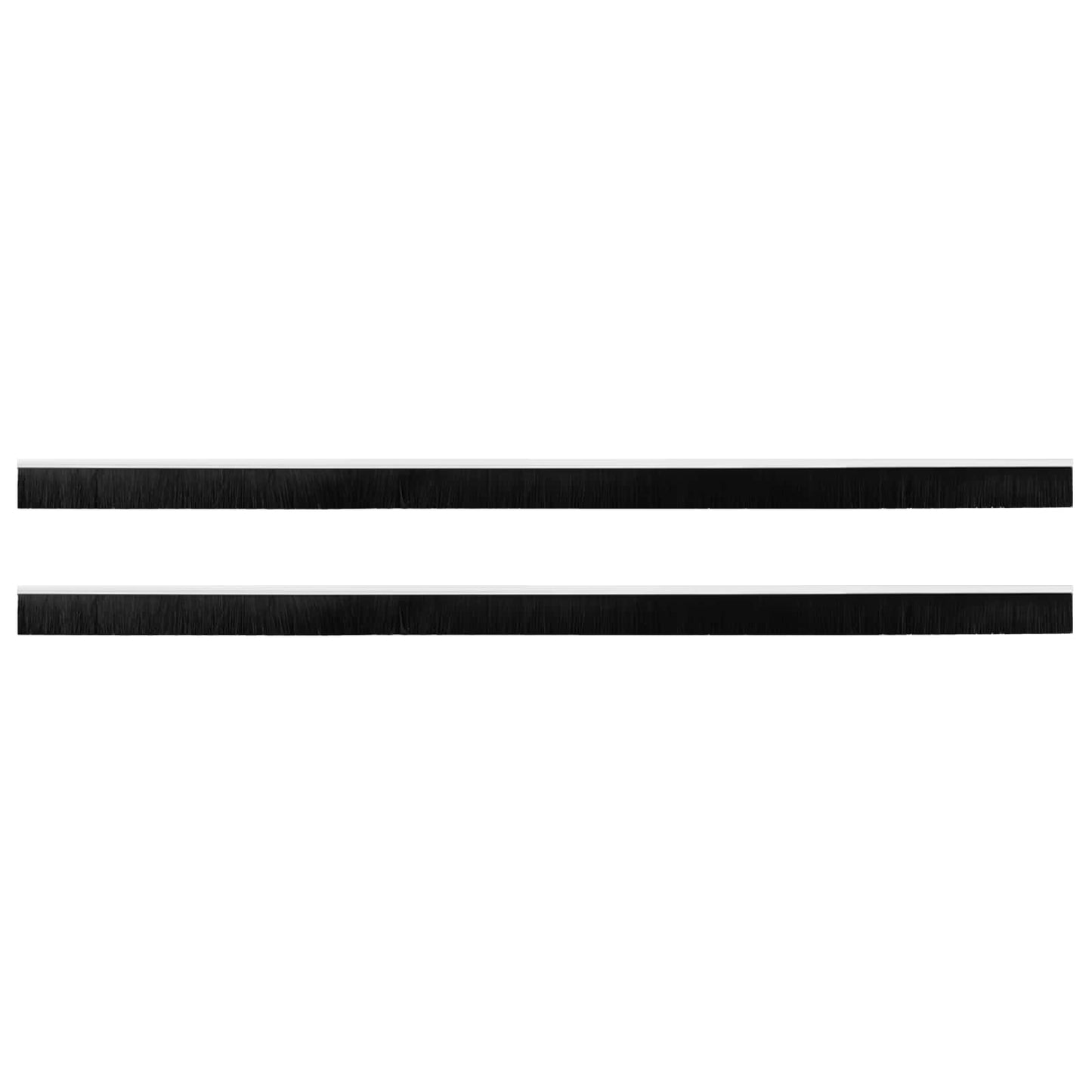 Selbstklebende Türbürstendichtungen 2 Stk. Weiß 100 cm