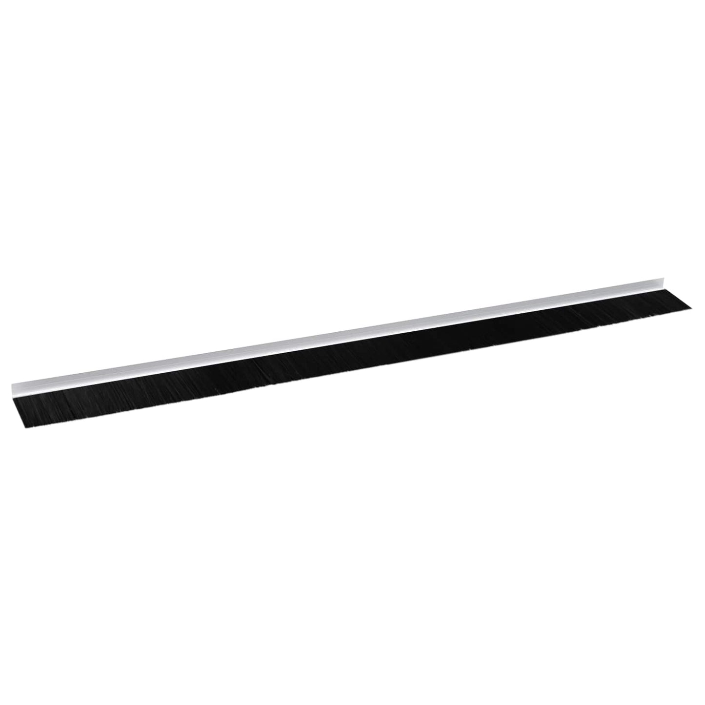 Selbstklebende Türbürstendichtungen 2 Stk. Weiß 100 cm
