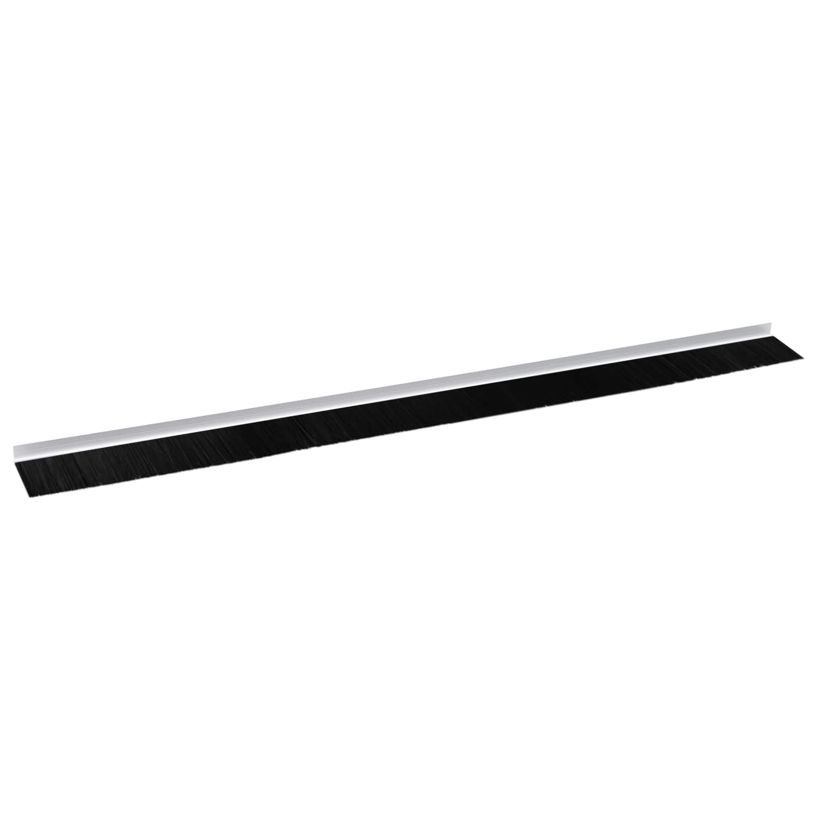 Selbstklebende Türbürstendichtungen 2 Stk. Weiß 100 cm