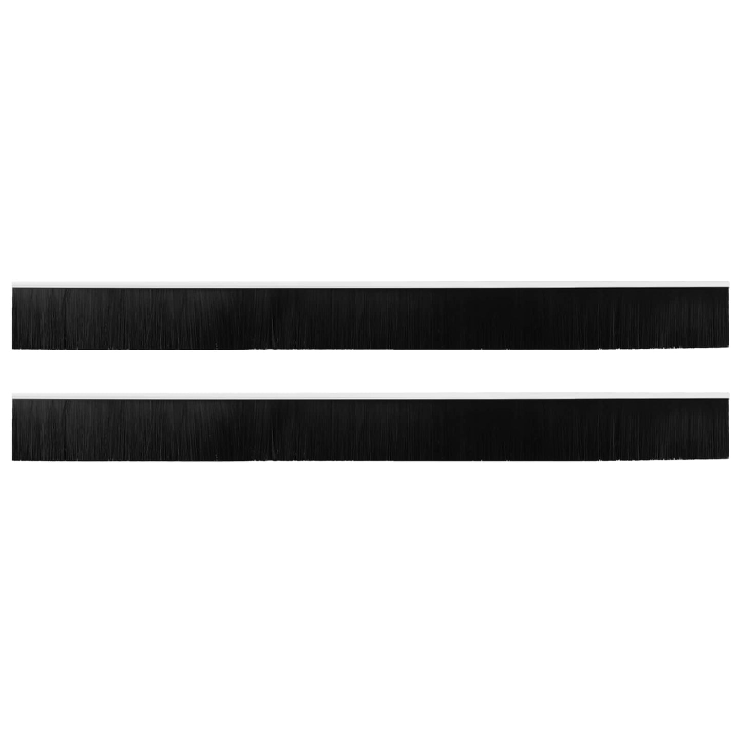 Selbstklebende Türbürstendichtungen 2 Stk. Weiß 100 cm