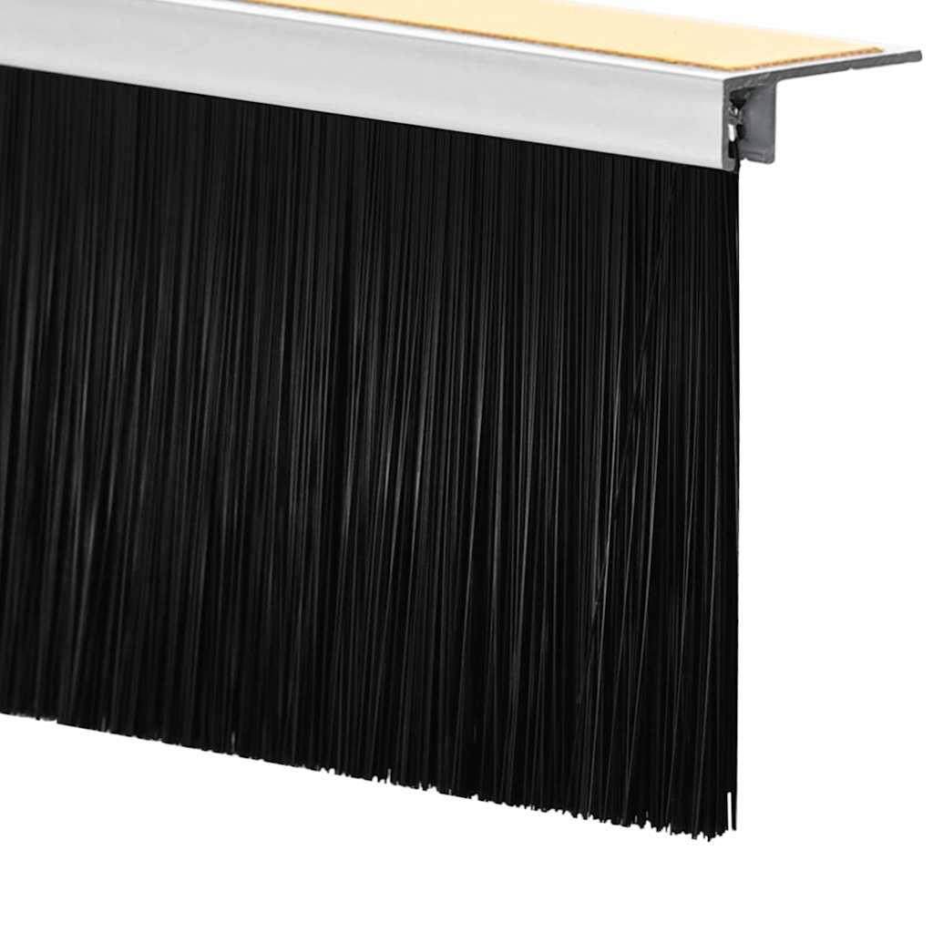 Selbstklebende Türbürstendichtungen 6 Stk. Weiß 100 cm