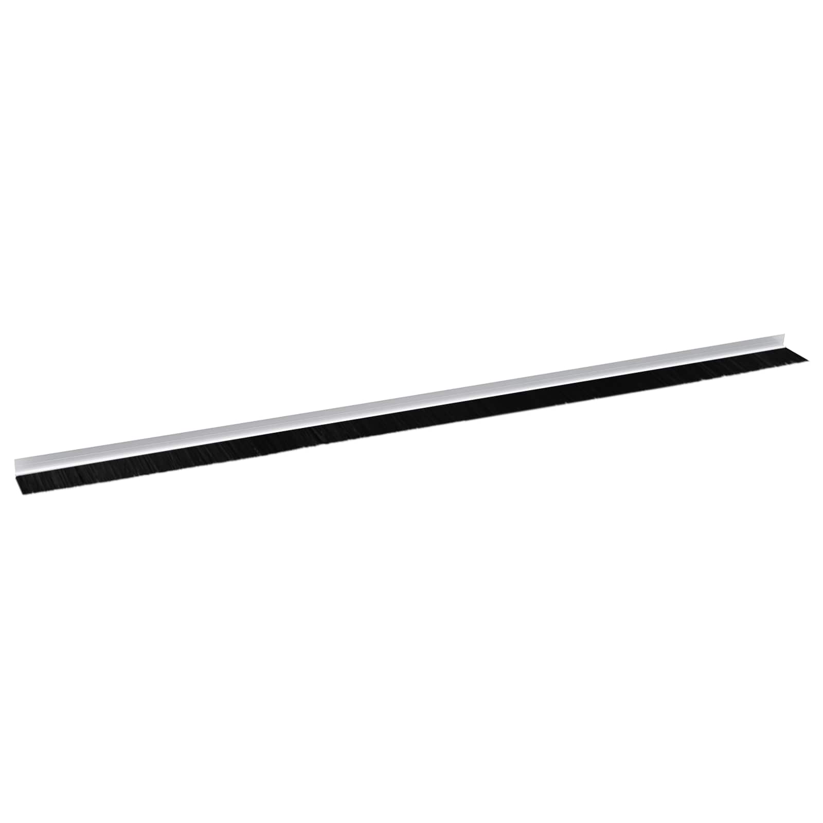 Selbstklebende Türbürstendichtungen 6 Stk. Weiß 100 cm