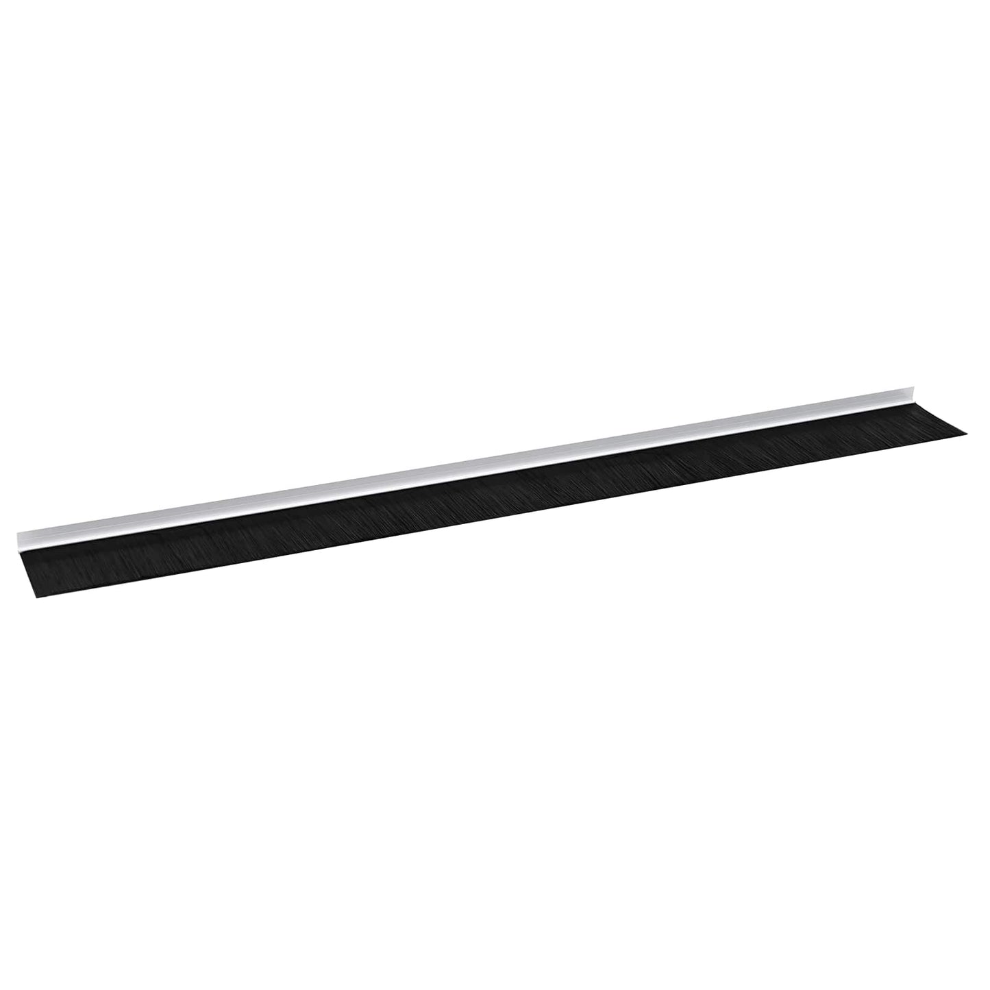 Selbstklebende Türbürstendichtungen 6 Stk. Weiß 100 cm