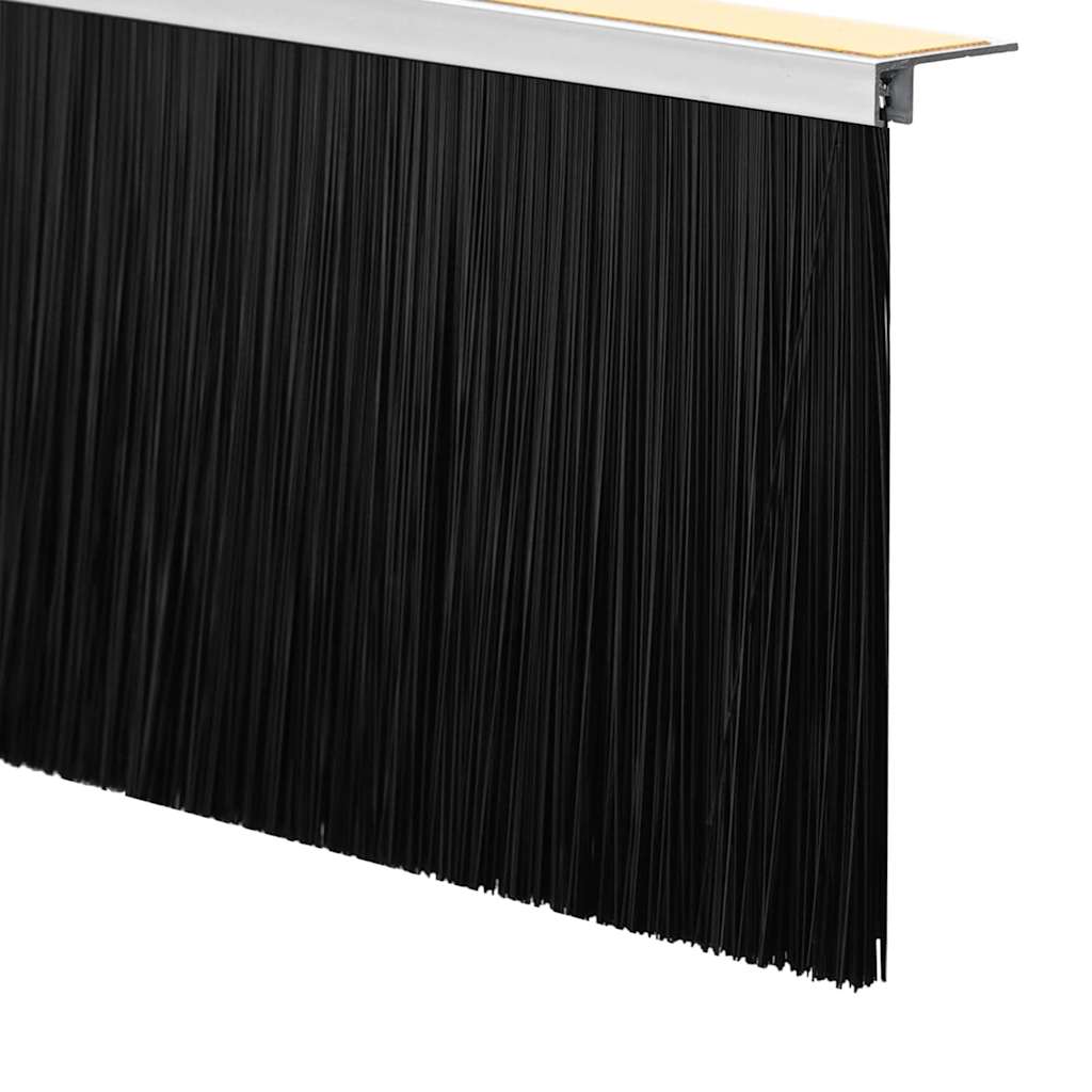 Selbstklebende Türbürstendichtungen 12 Stk. Weiß 100 cm