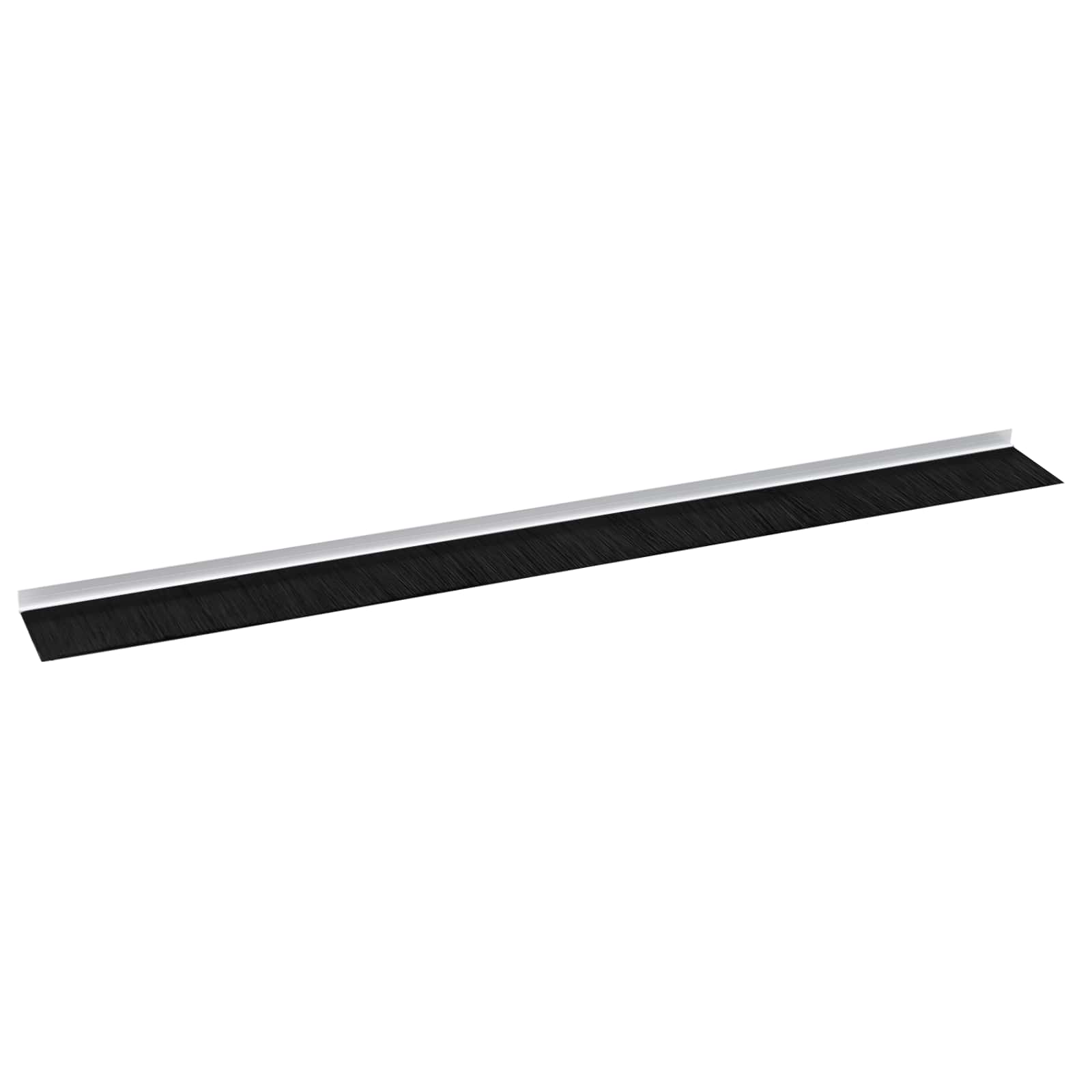 Selbstklebende Türbürstendichtungen 12 Stk. Weiß 100 cm