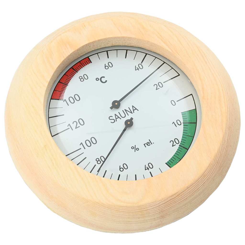Sauna Zubehör Set 4 Stk. Braun Massives Kiefernholz und Hanf