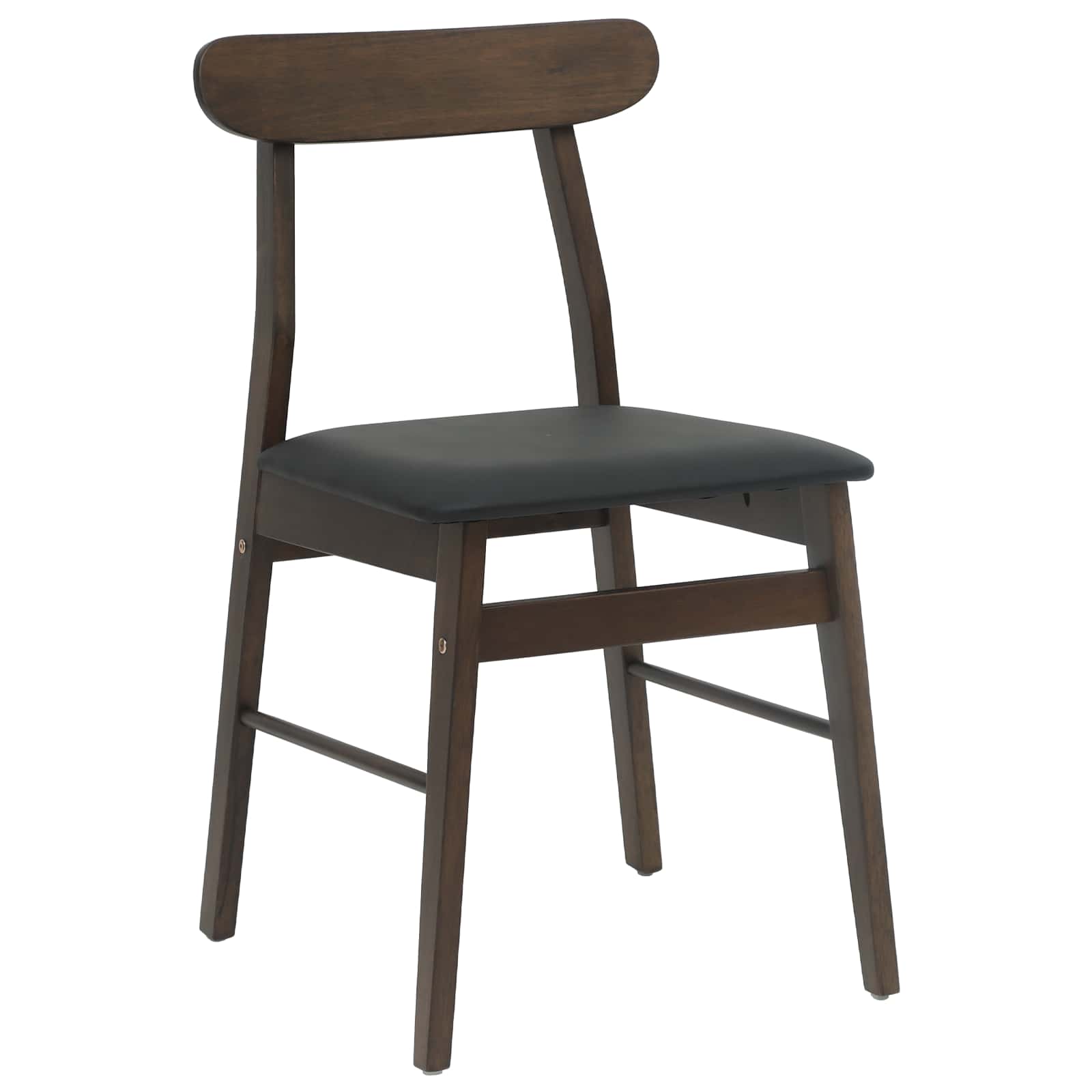 Esszimmerstuhl 2 Stk. Massives Gummiholz 43 x 44,5 x 77 cm