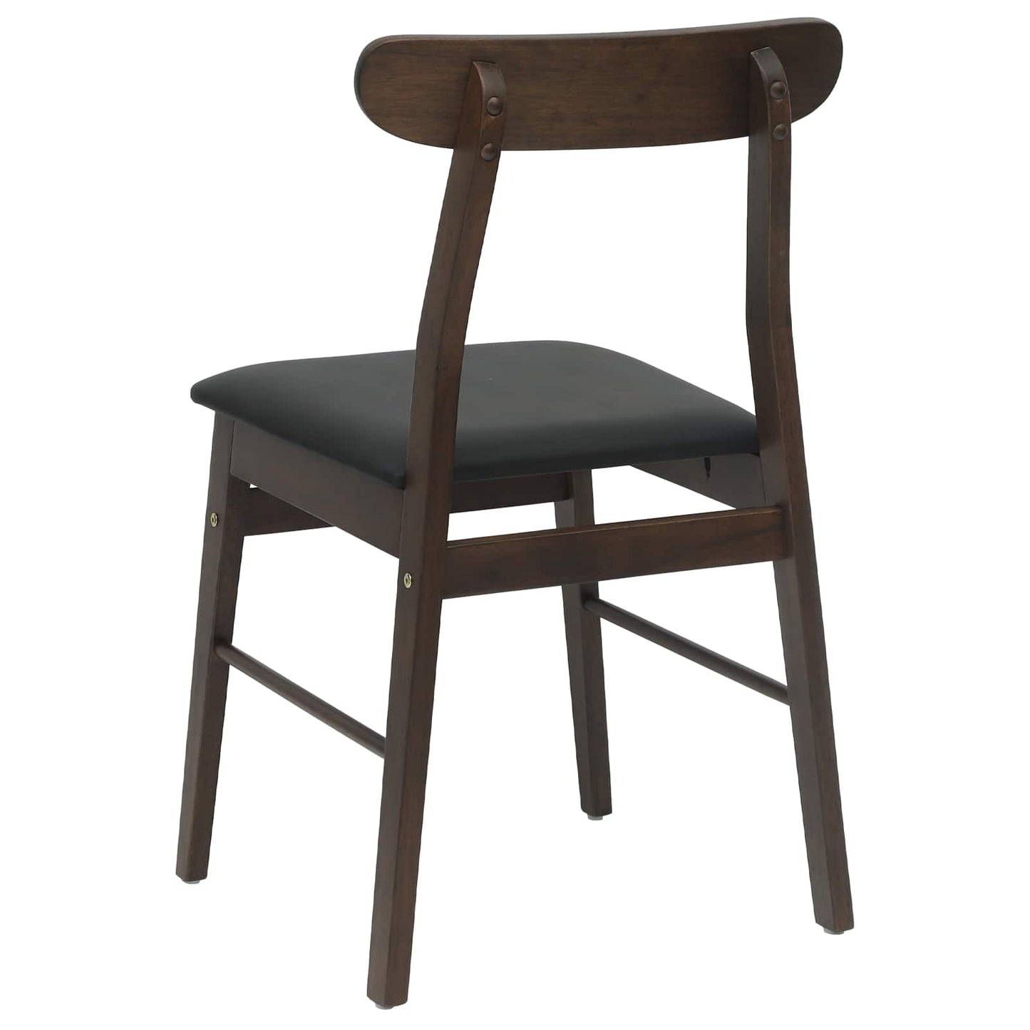 Esszimmerstuhl 2 Stk. Massives Gummiholz 43 x 44,5 x 77 cm