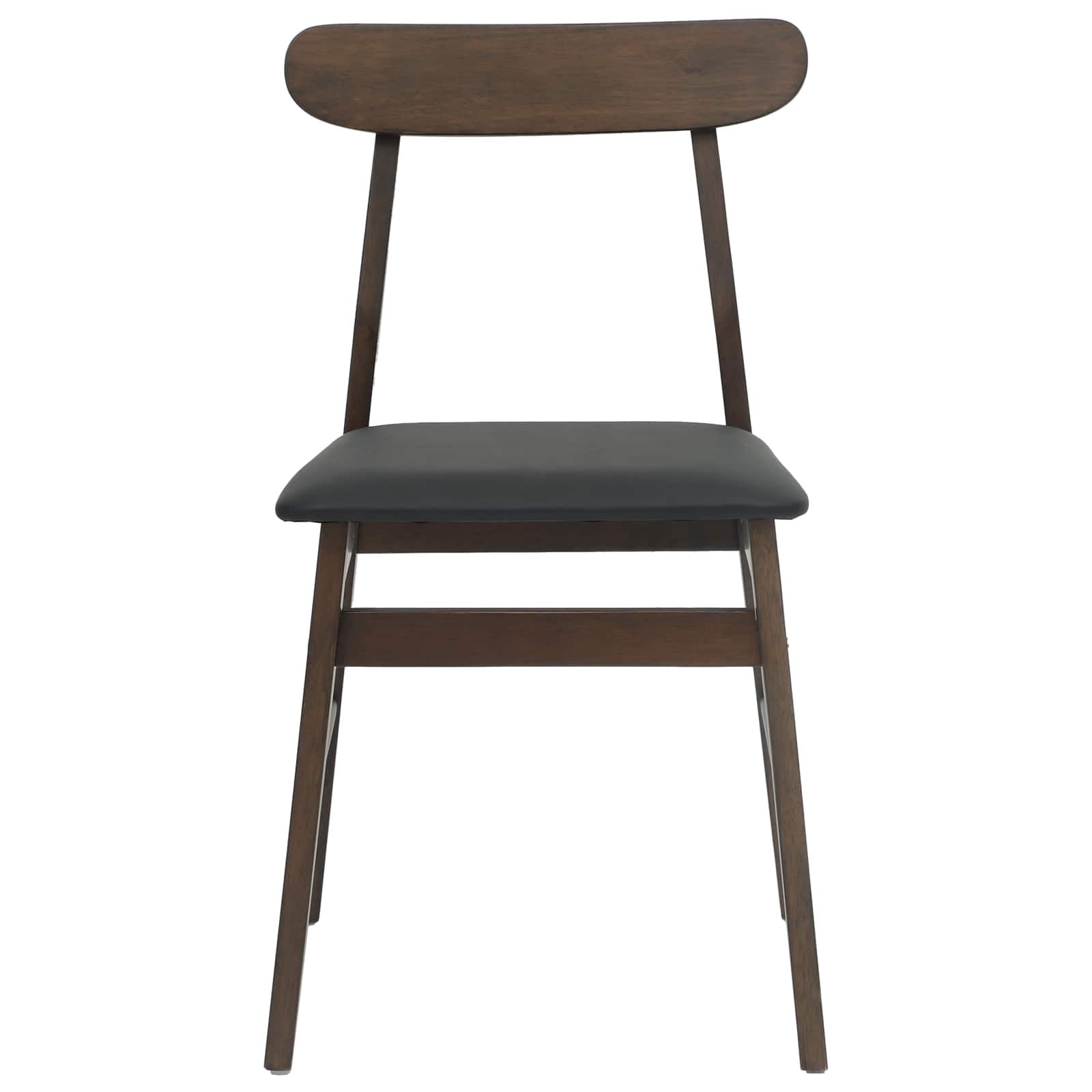 Esszimmerstuhl 2 Stk. Massives Gummiholz 43 x 44,5 x 77 cm