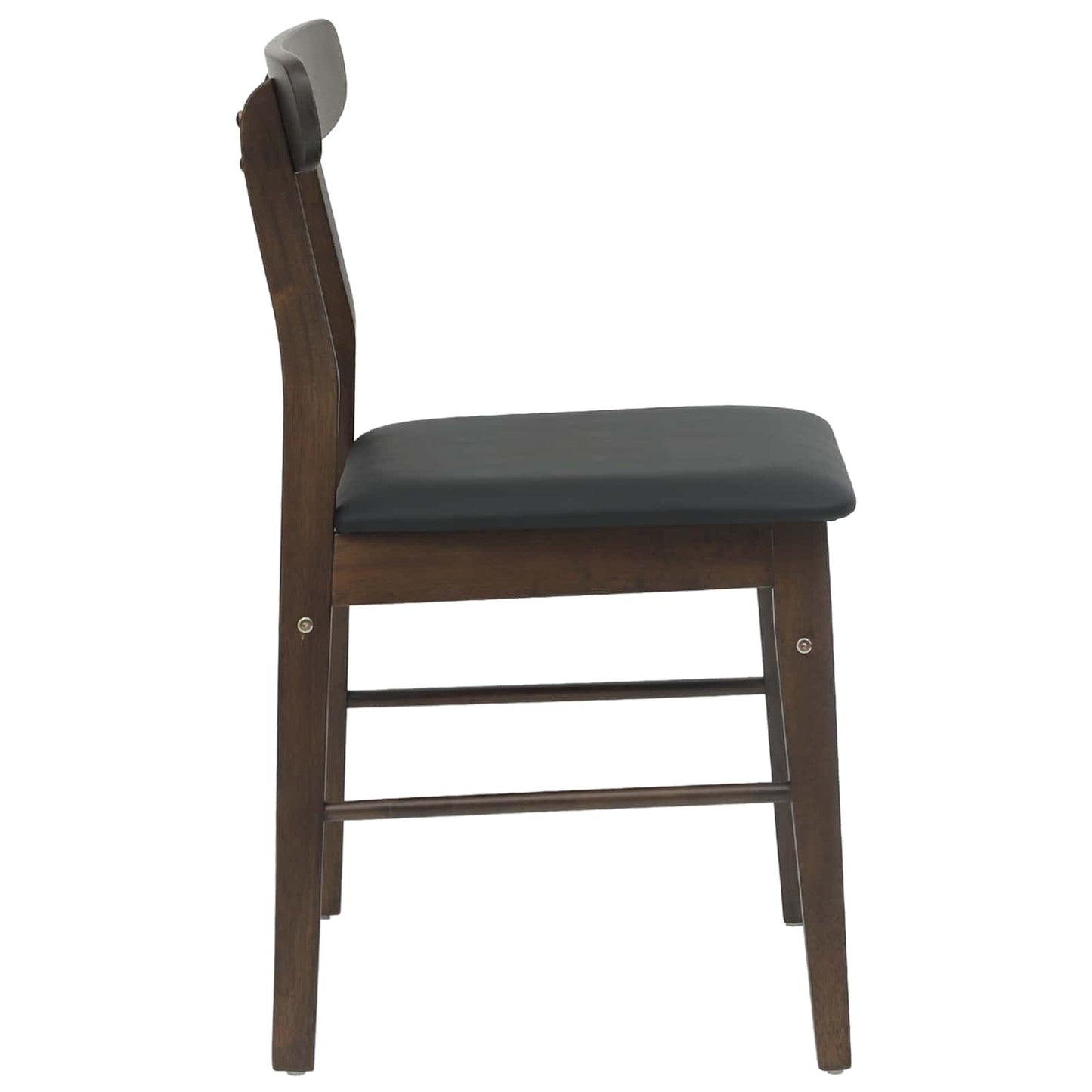 Esszimmerstuhl 2 Stk. Massives Gummiholz 43 x 44,5 x 77 cm