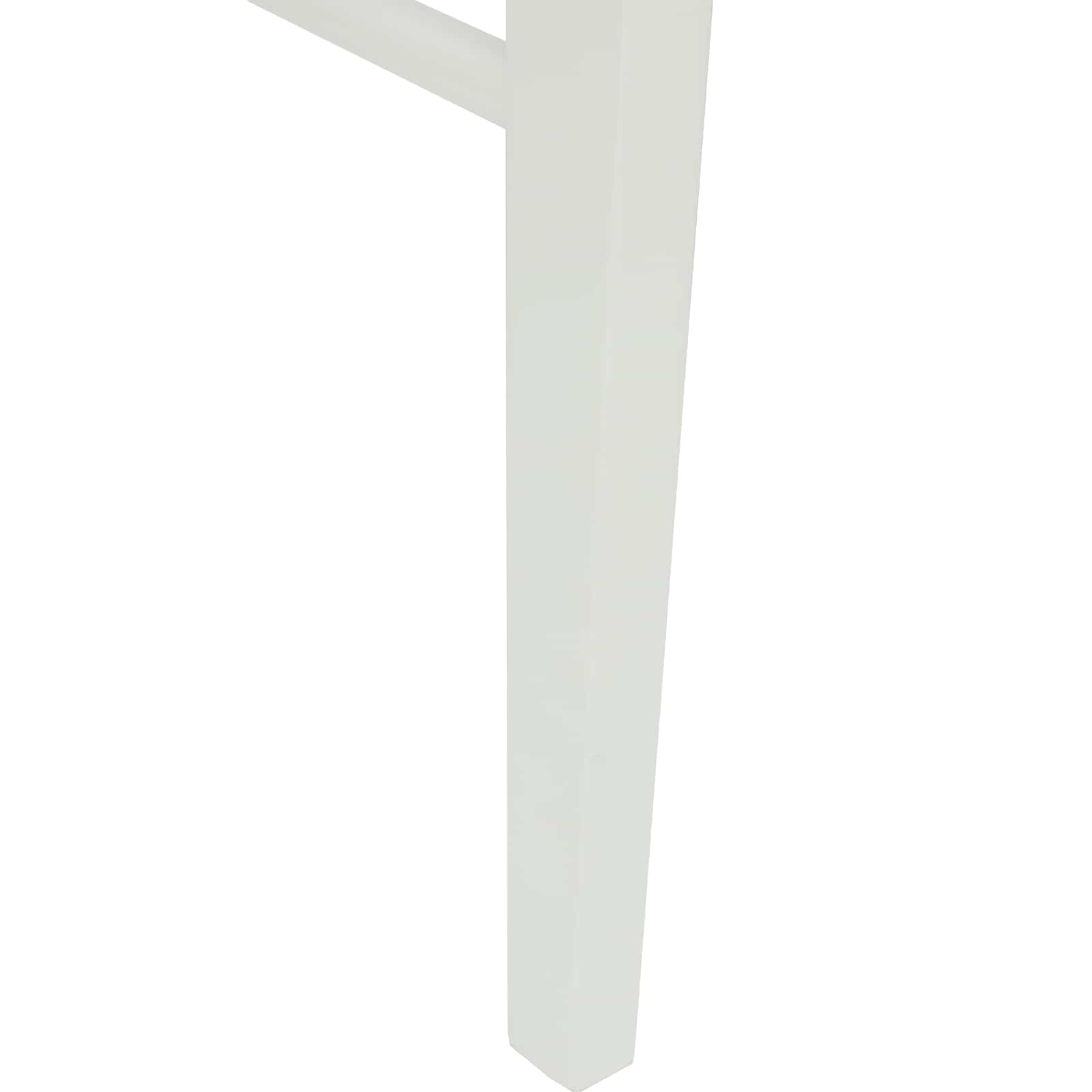 Esszimmerstuhl 2 Stk. Massives Gummiholz Weiß und Braun