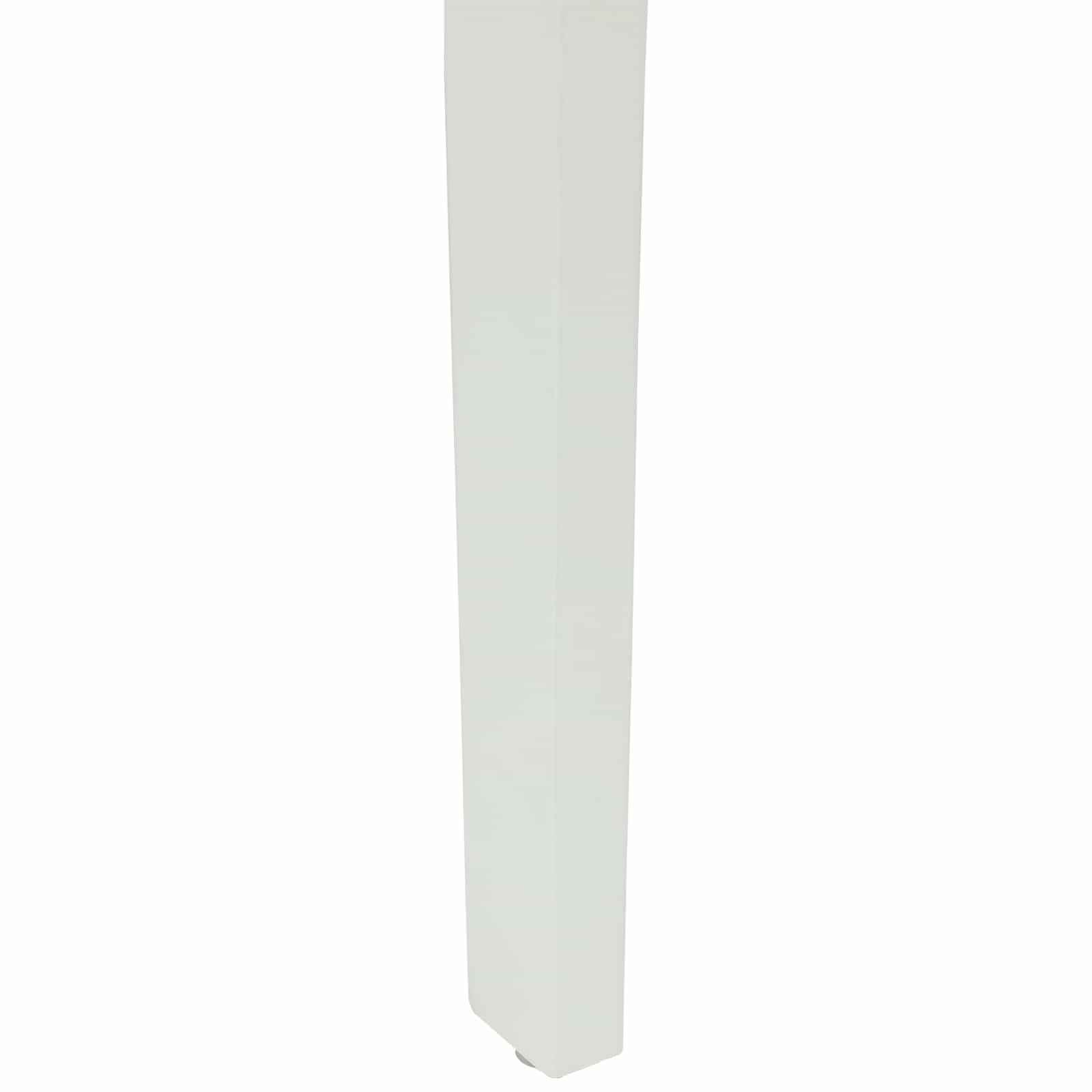 Esszimmerstuhl 2 Stk. Massives Gummiholz Weiß und Braun