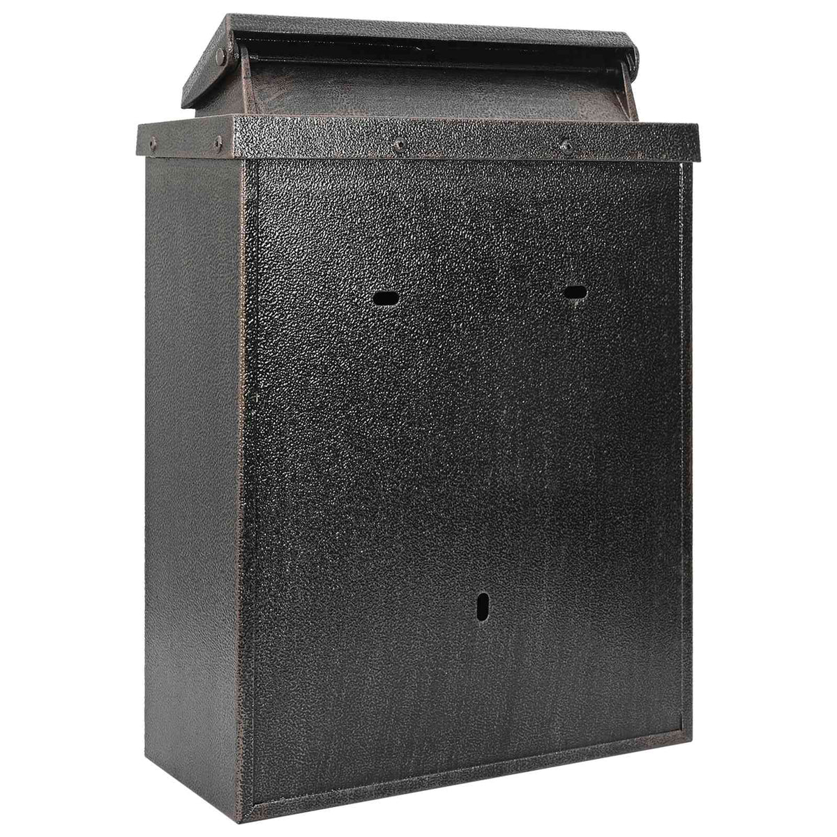 Wandmontierter Briefkasten Bronze 29 x 13 x 41 cm Gussaluminium