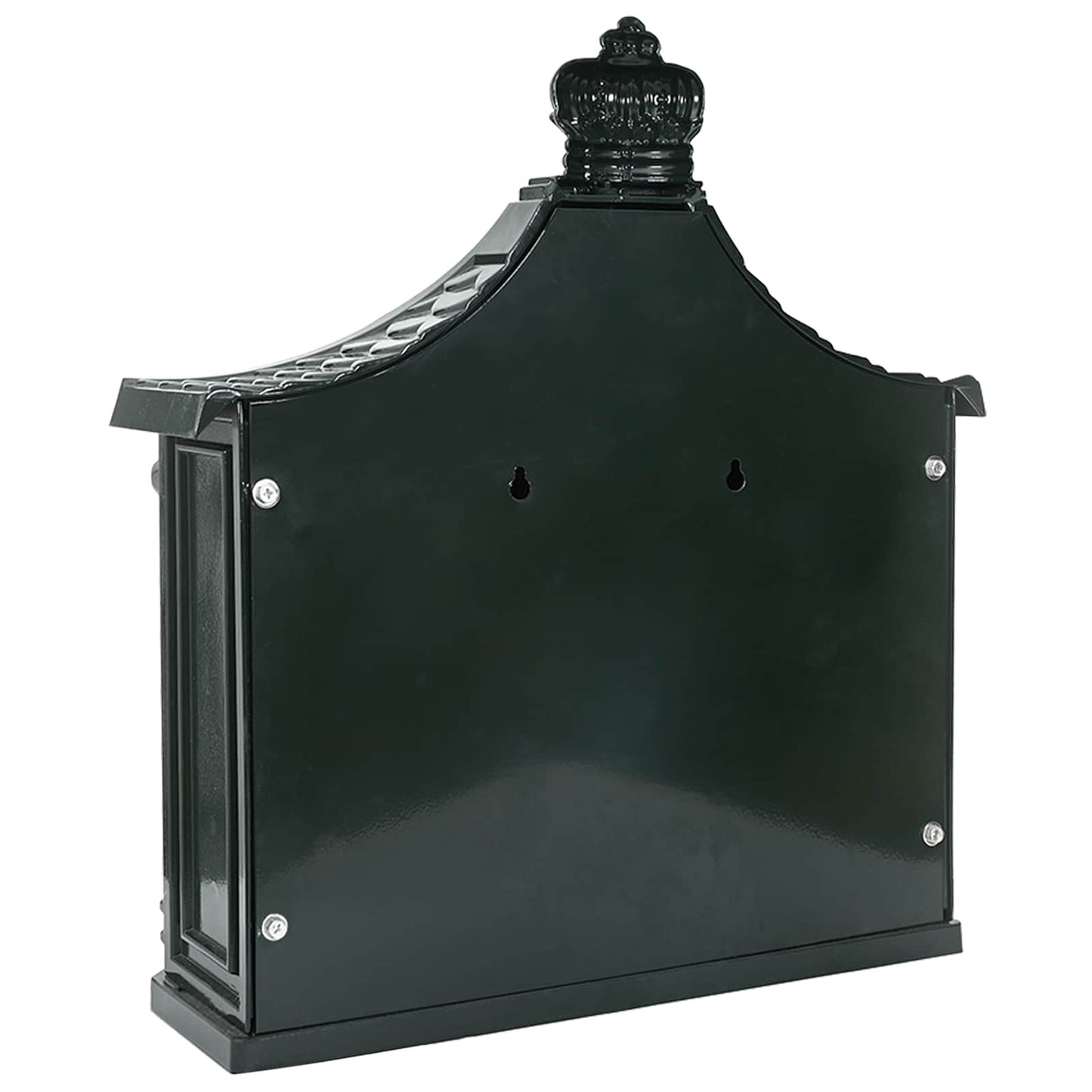 Wandmontierter Briefkasten Grün 40,5 x 16 x 45 cm Gussaluminium