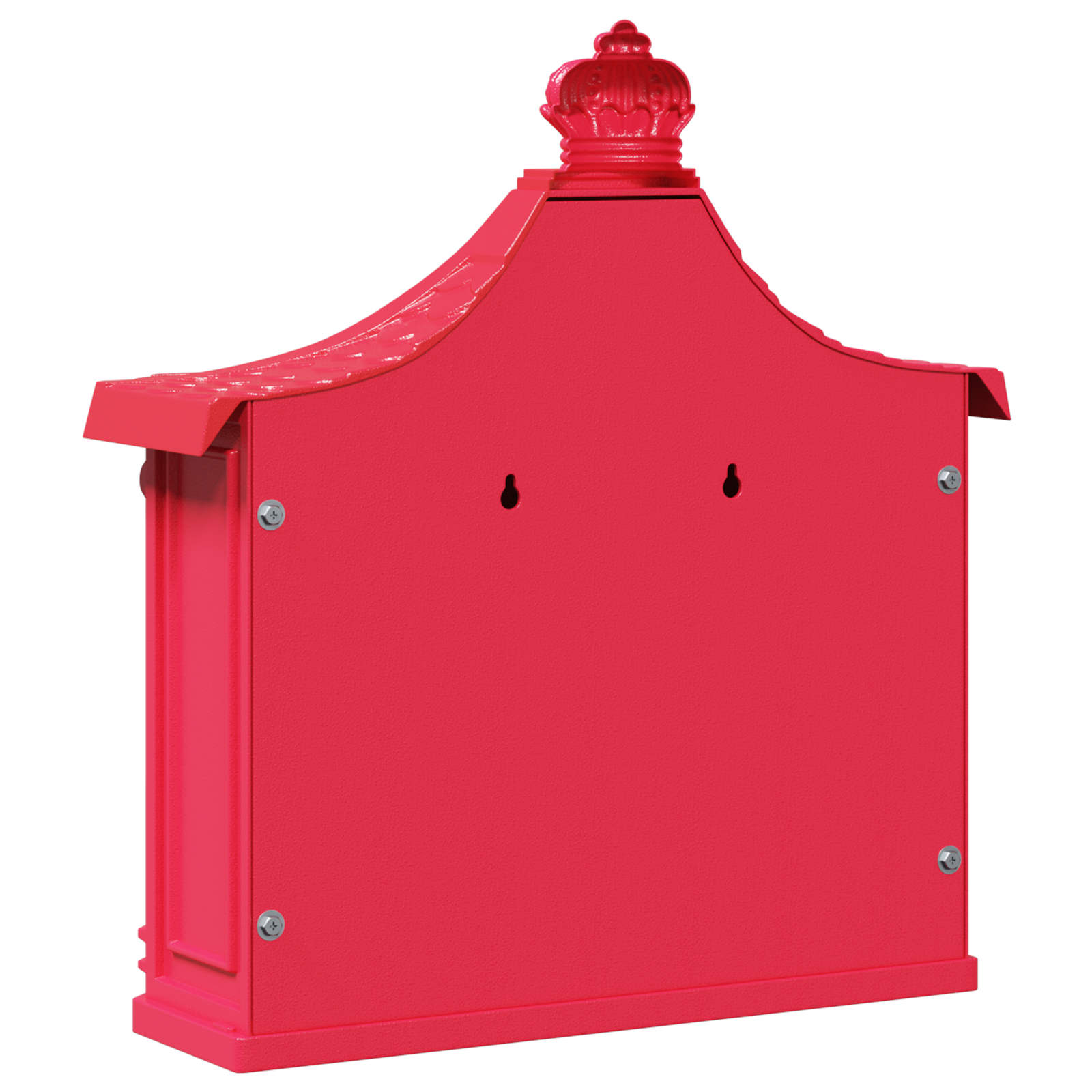 Wandmontierter Briefkasten Rot 40,5 x 16 x 45 cm Gussaluminium
