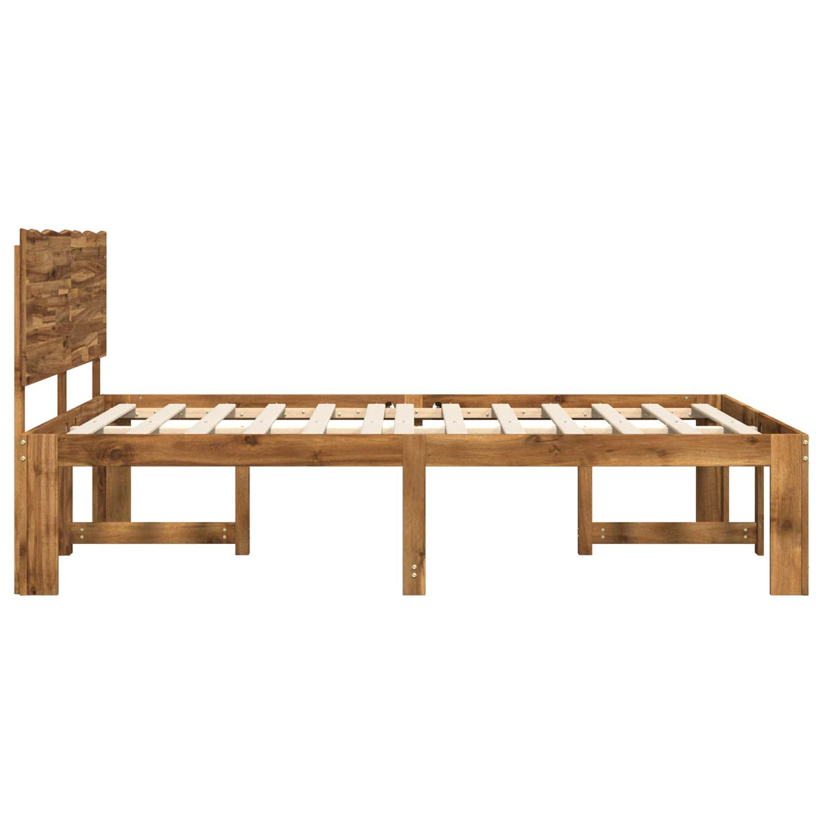 Doppelbettgestell mit Kopfteil ROSTOCK Natur 180 x 200 cm
